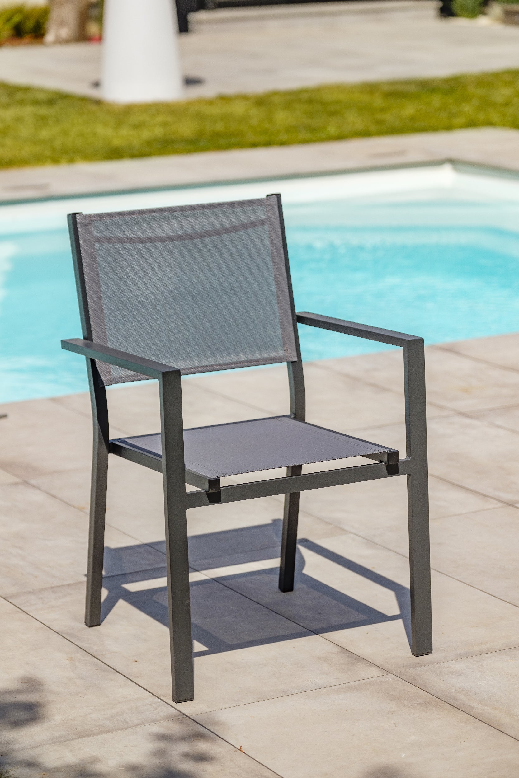 Lot de 2 fauteuils de jardin TOLEDE-FT empilables