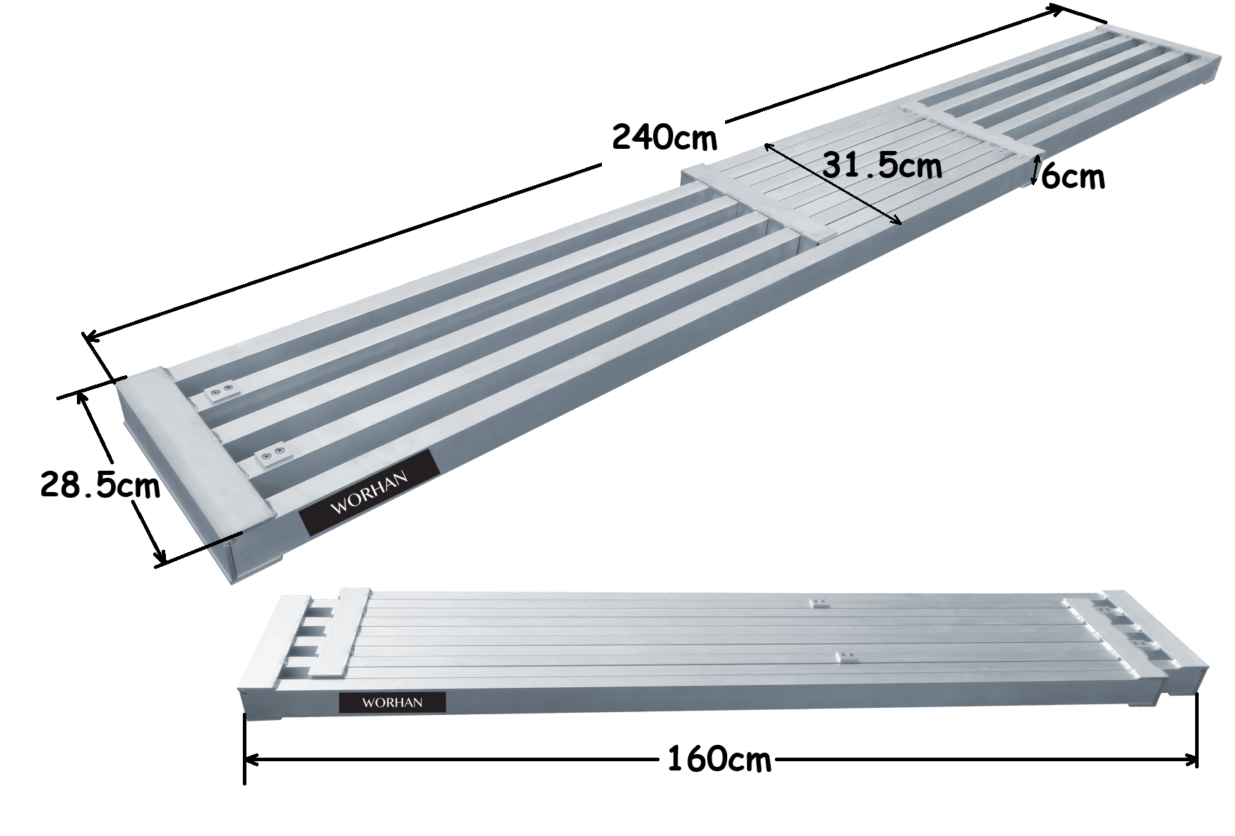 Plateforme Extensible de Travail 240 cm
