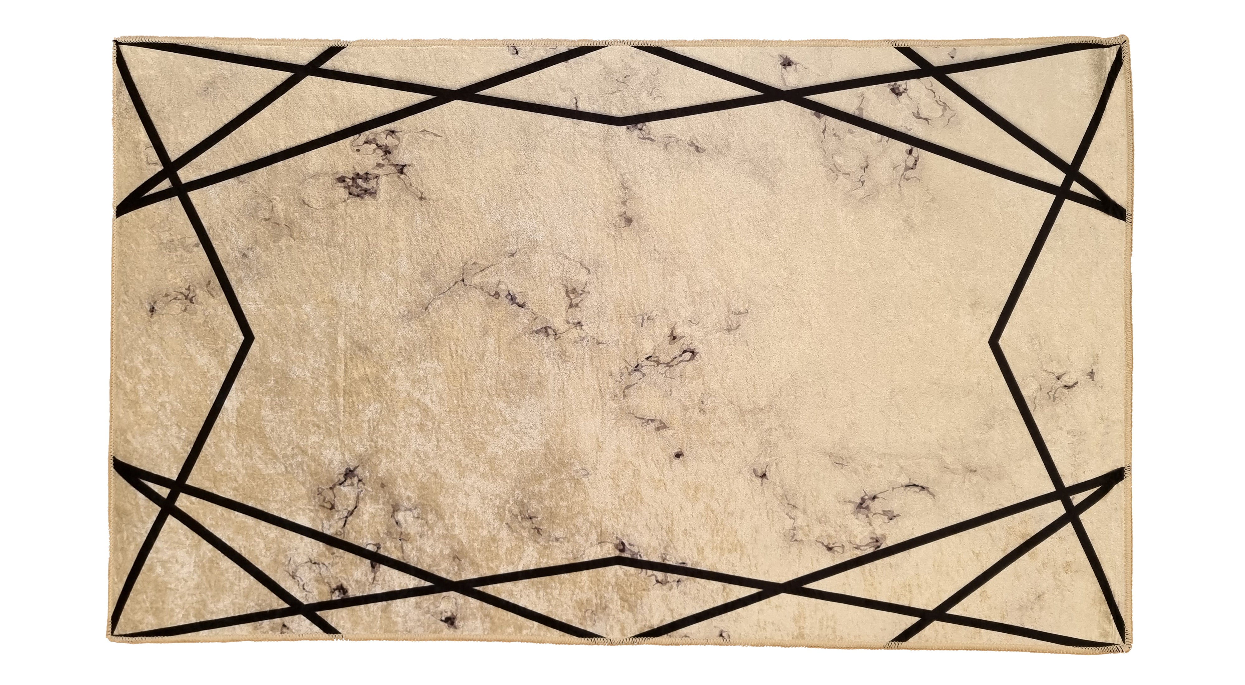 Tapis Croisé Noir