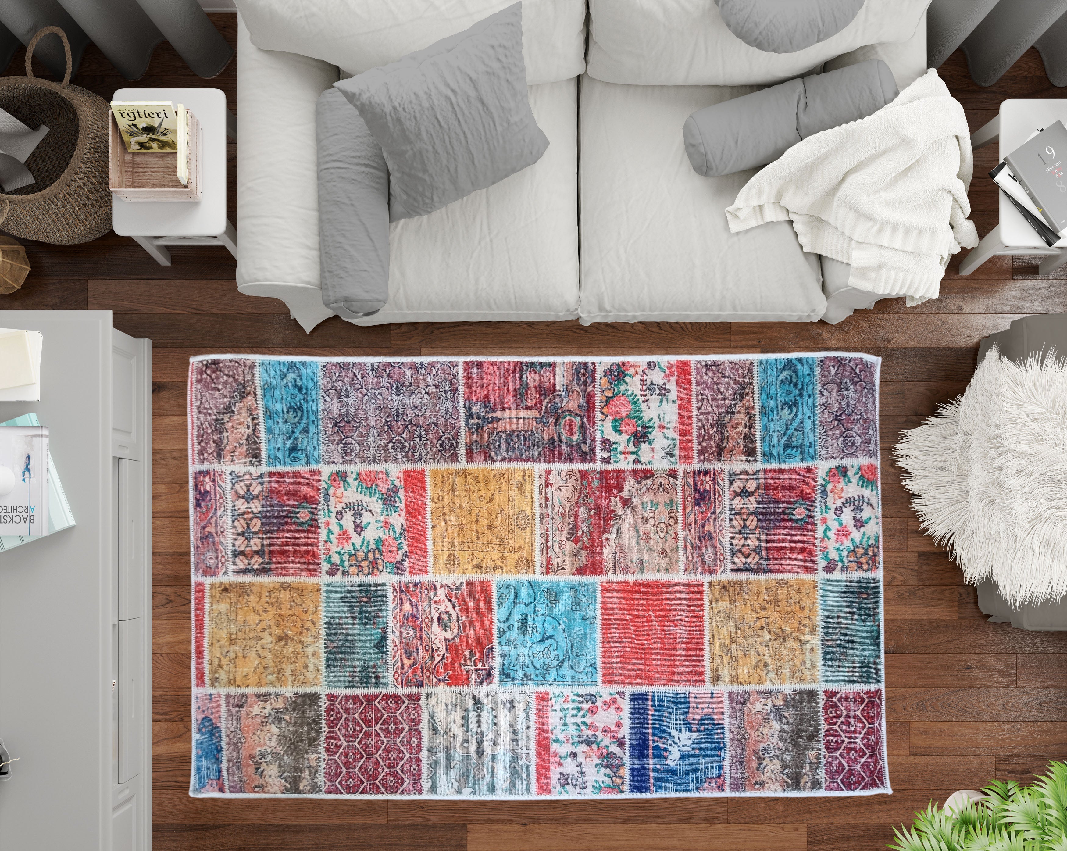 Tapis TETRIS, couleur Froide