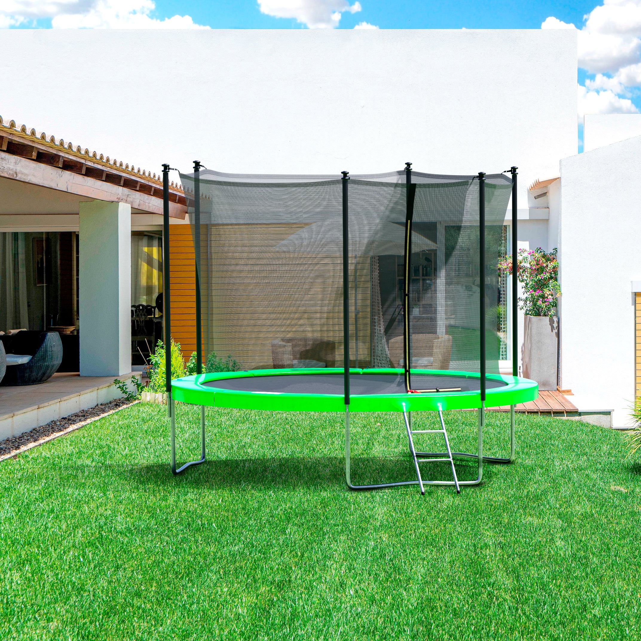 Trampoline Classique 10FT-305cm Vert pomme