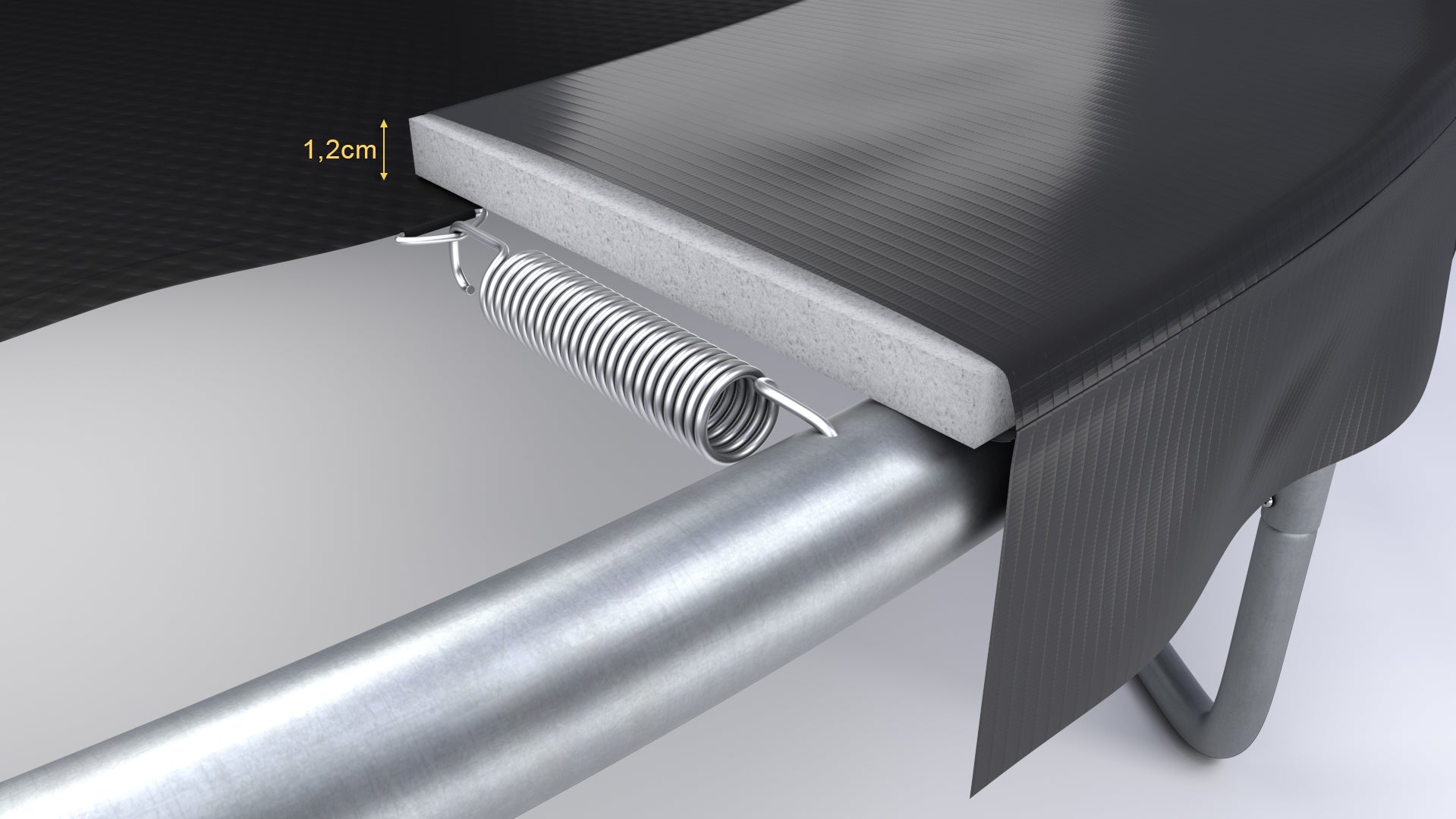 Trampoline Classique 8FT-244cm Noir