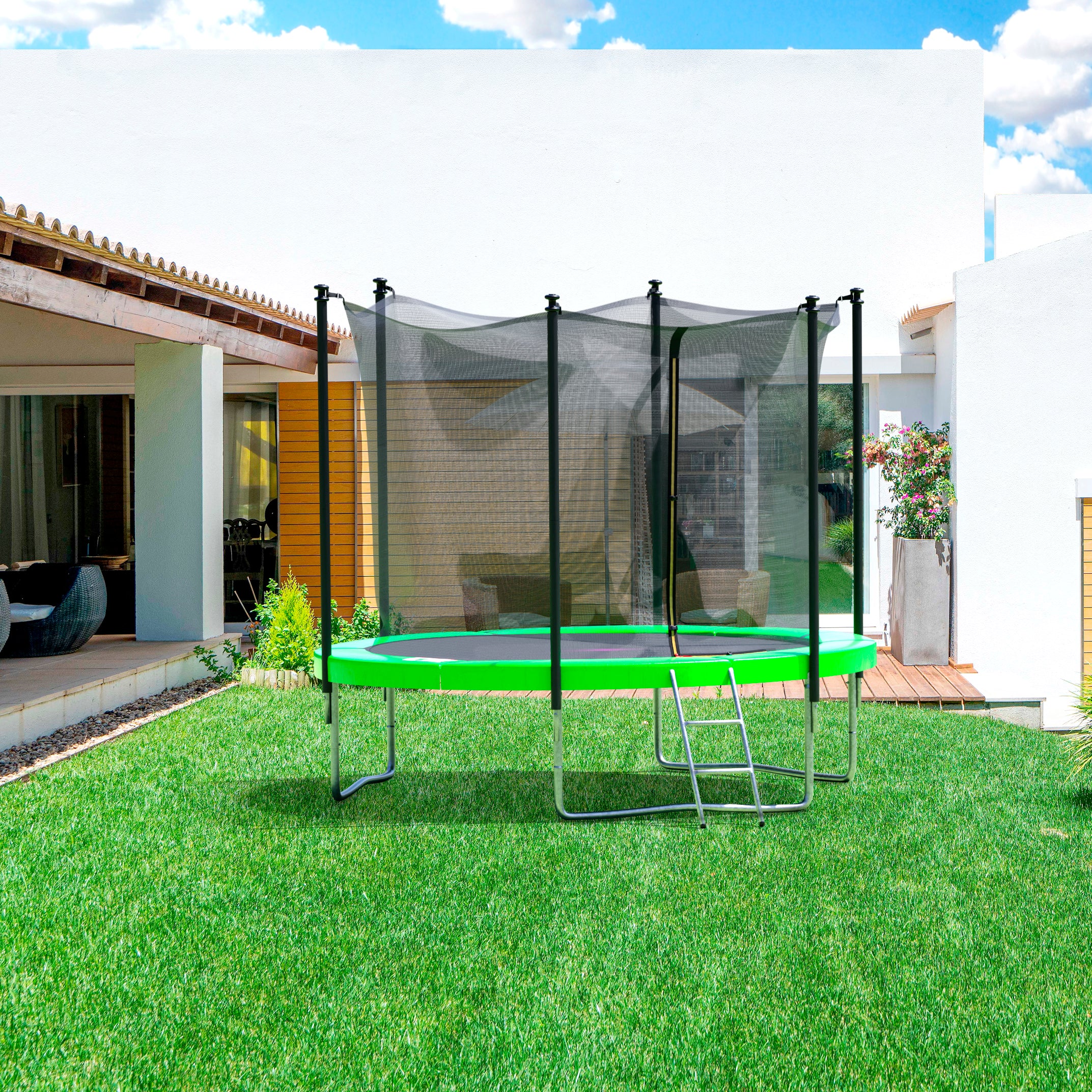 Trampoline Classique 8FT-244cm Vert pomme