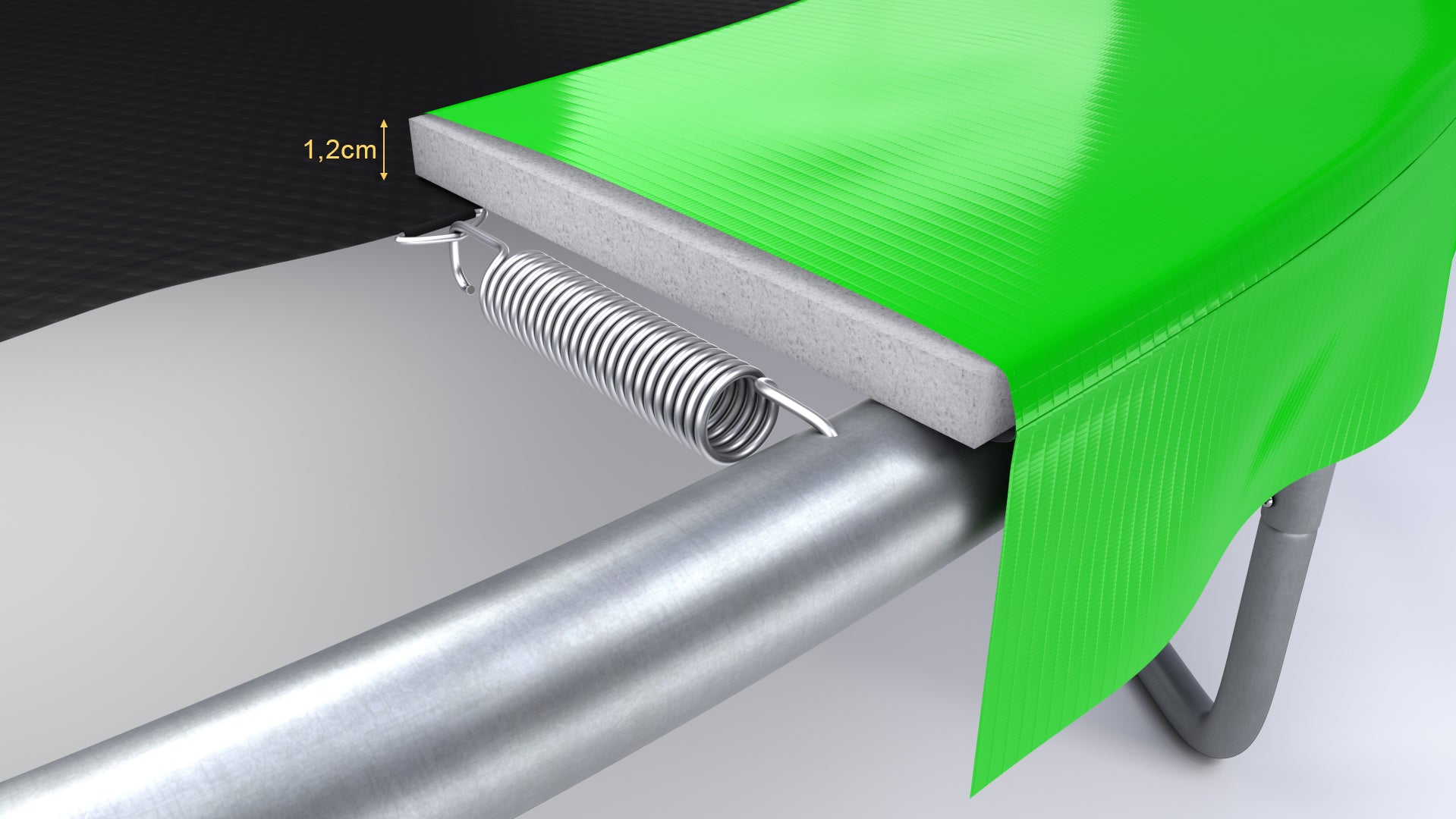 Trampoline Classique 8FT-244cm Vert pomme