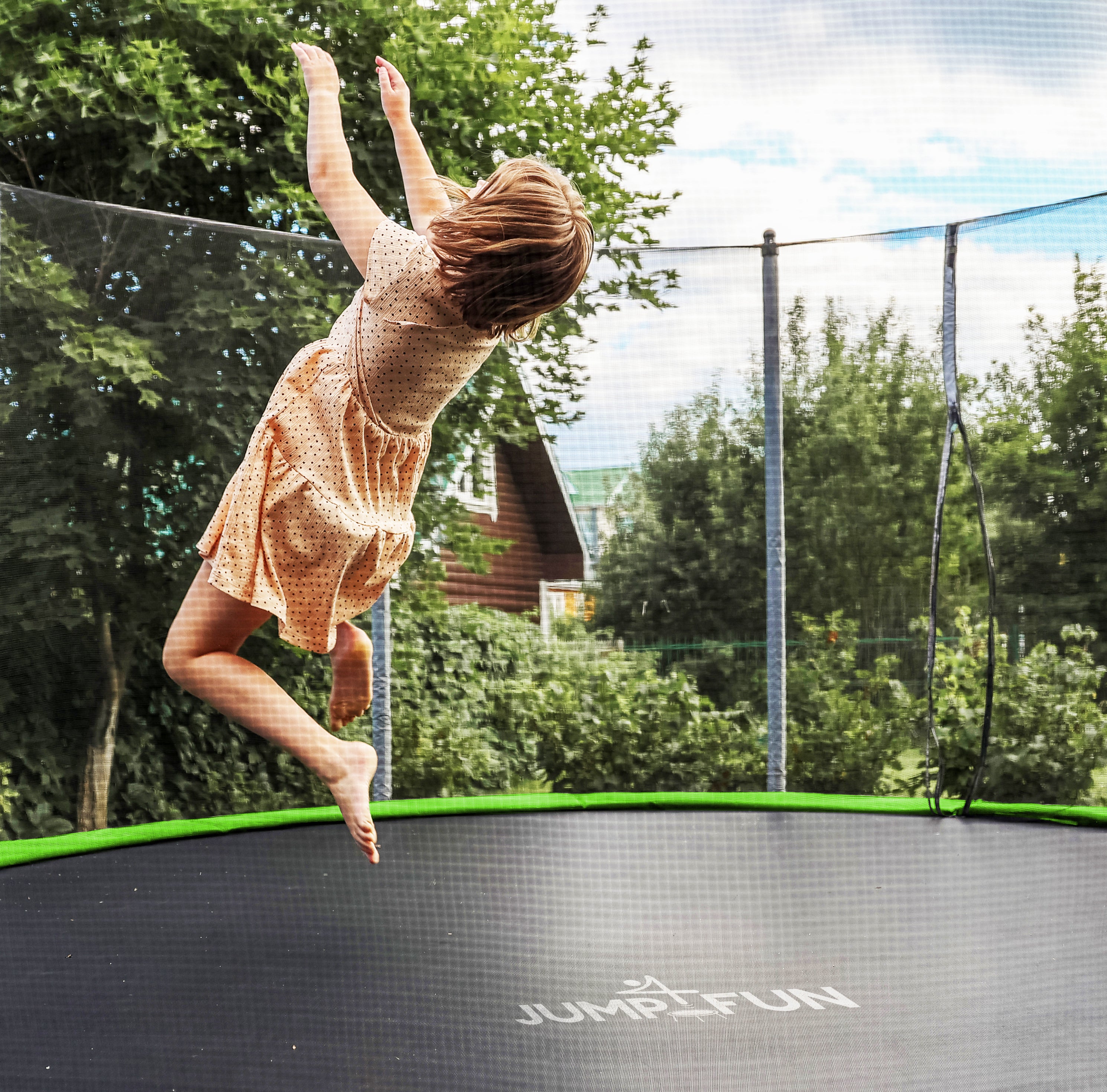 Trampoline Classique 8FT-244cm Vert pomme