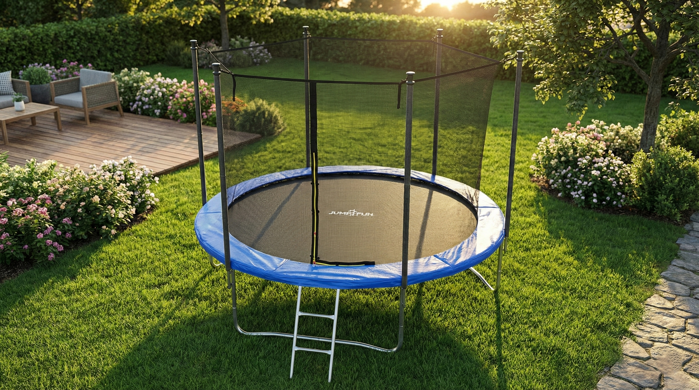 Trampoline Jump4Fun 8FT - 244cm - Bleu