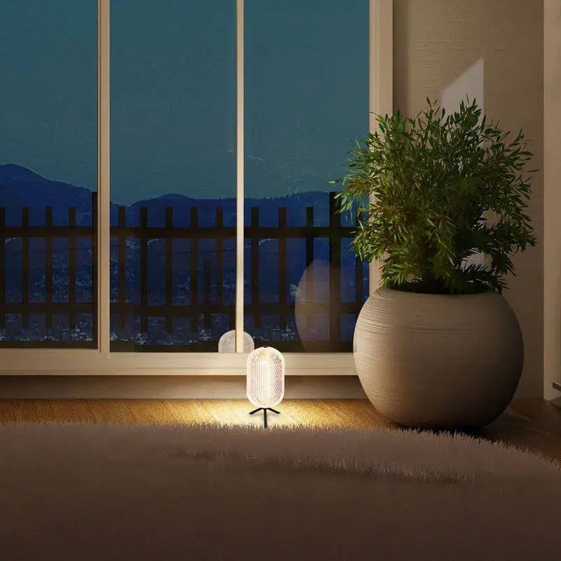 Lampe de table argent noir - Geripu