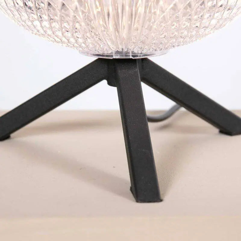 Lampe de table argent noir - Geripu