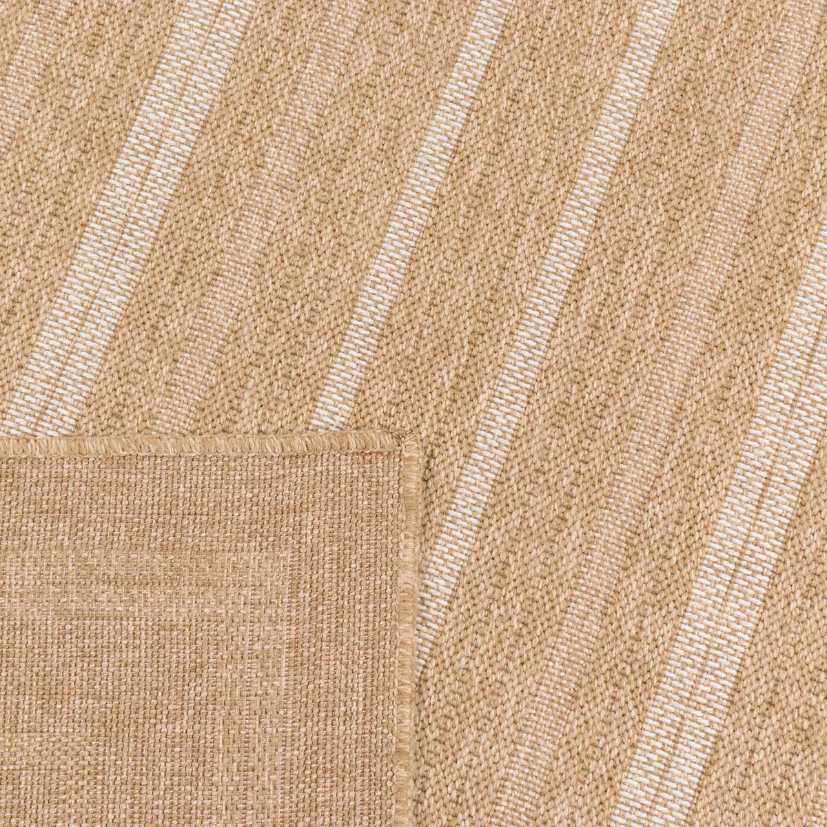 Tapis aspect jute nature motifs rectangles blanc - Nature