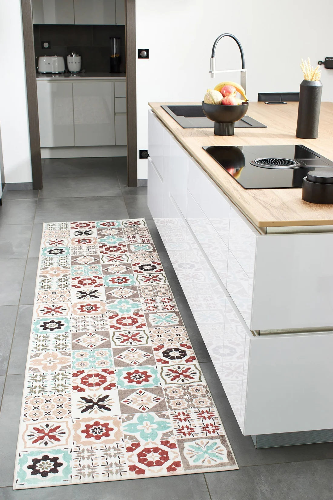 Tapis de cuisine à motifs - multicolore