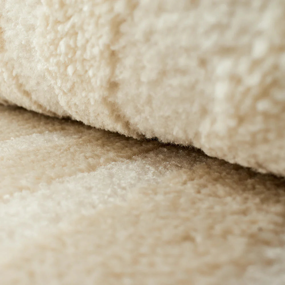 -Tapis intérieur poils en relief - crème
