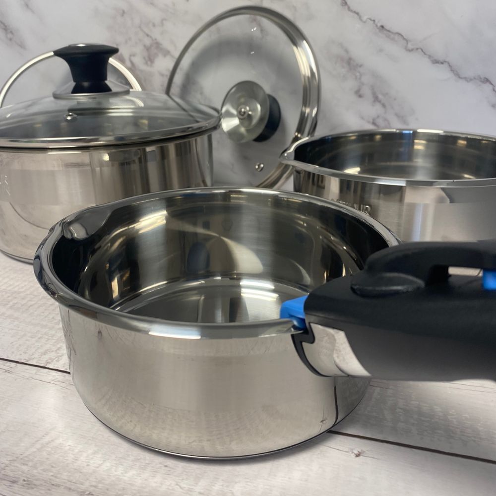 Batterie de Cuisine Inox 10 Pièces Arthur Martin Tous feux dont induction et four