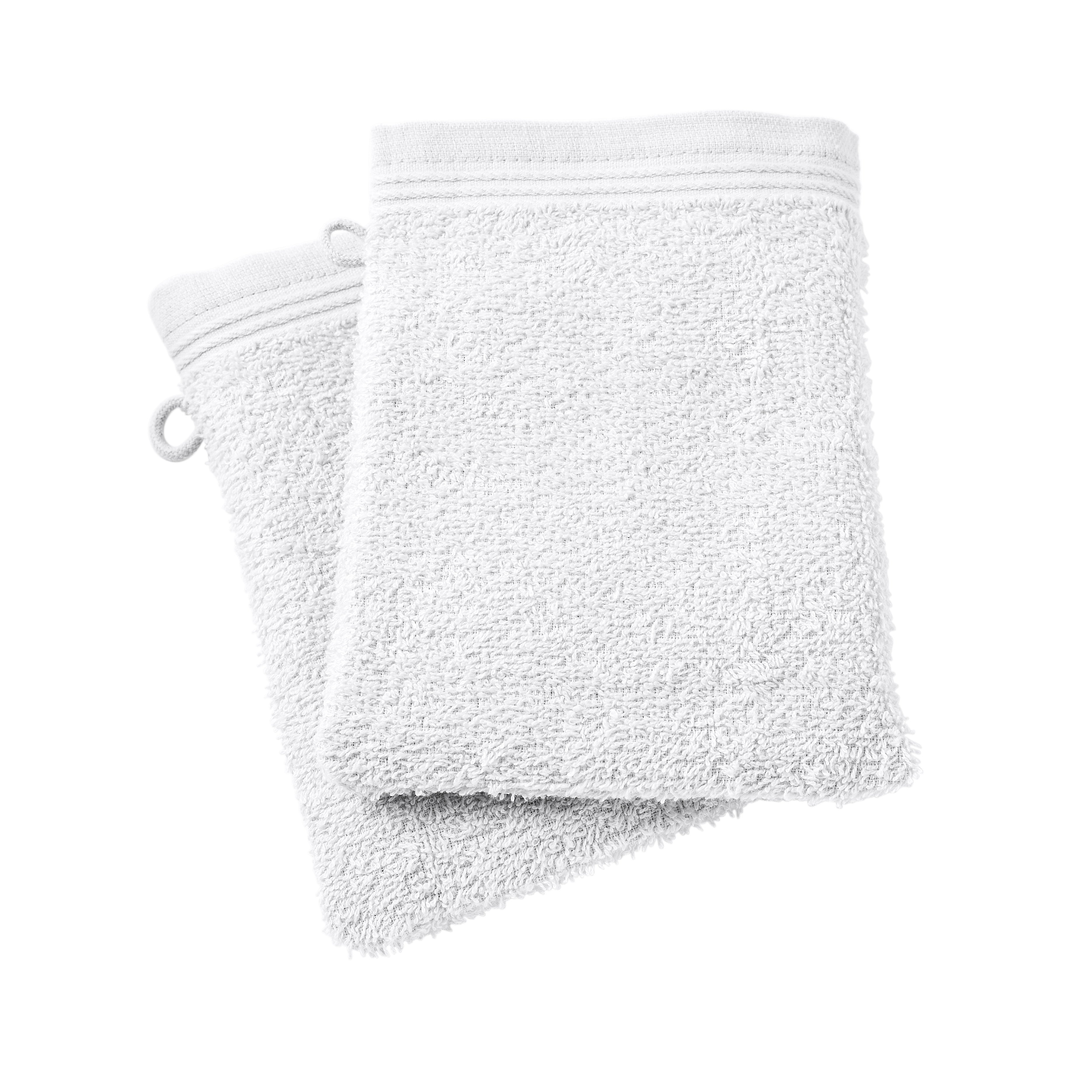 Lot de 2 gants de toilette 15 x 21 cm