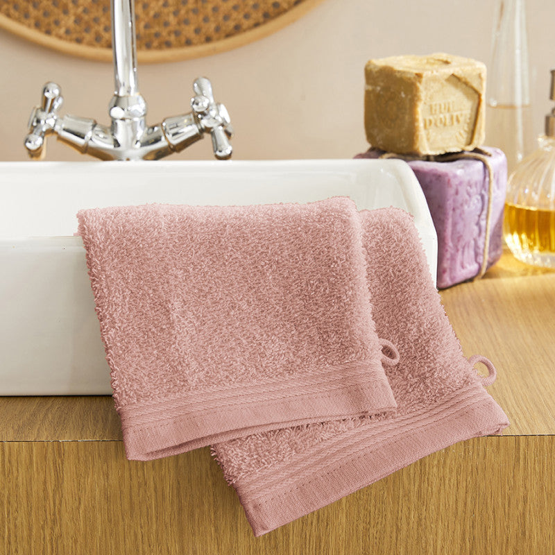 Lot de 2 gants de toilette 15 x 21 cm