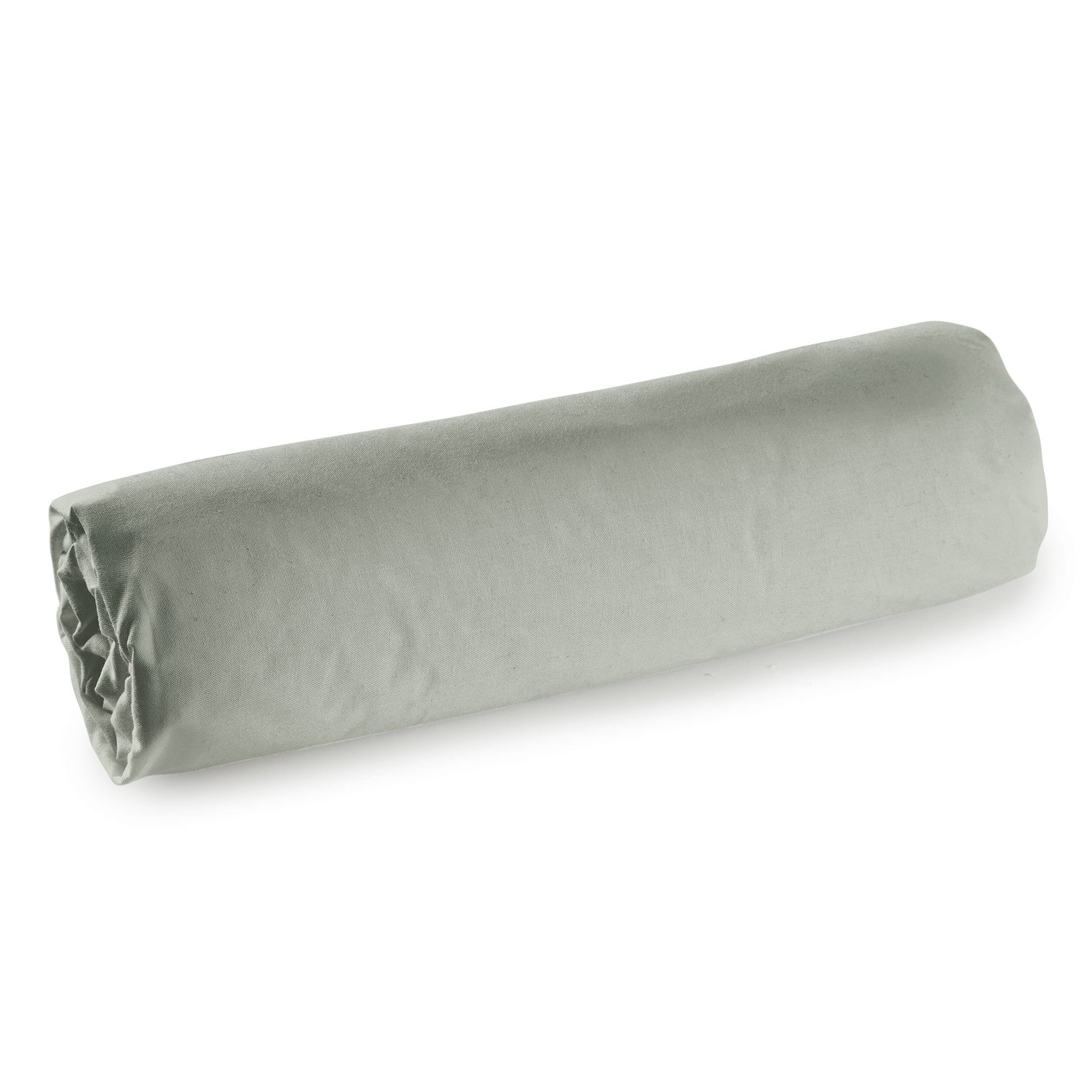 Drap housse Percale 180 x 200 cm Pur Coton Peigné Longues Fibres 80 Fils/cm² Ardoise