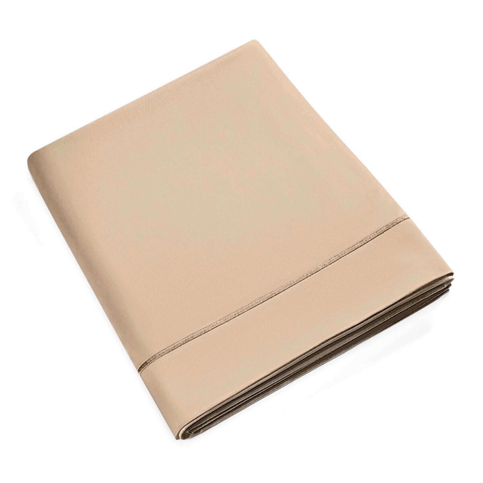 Drap Plat Percale 180 x 290 cm Pur Coton Peigné Longues Fibres 80 Fils/cm² Lin
