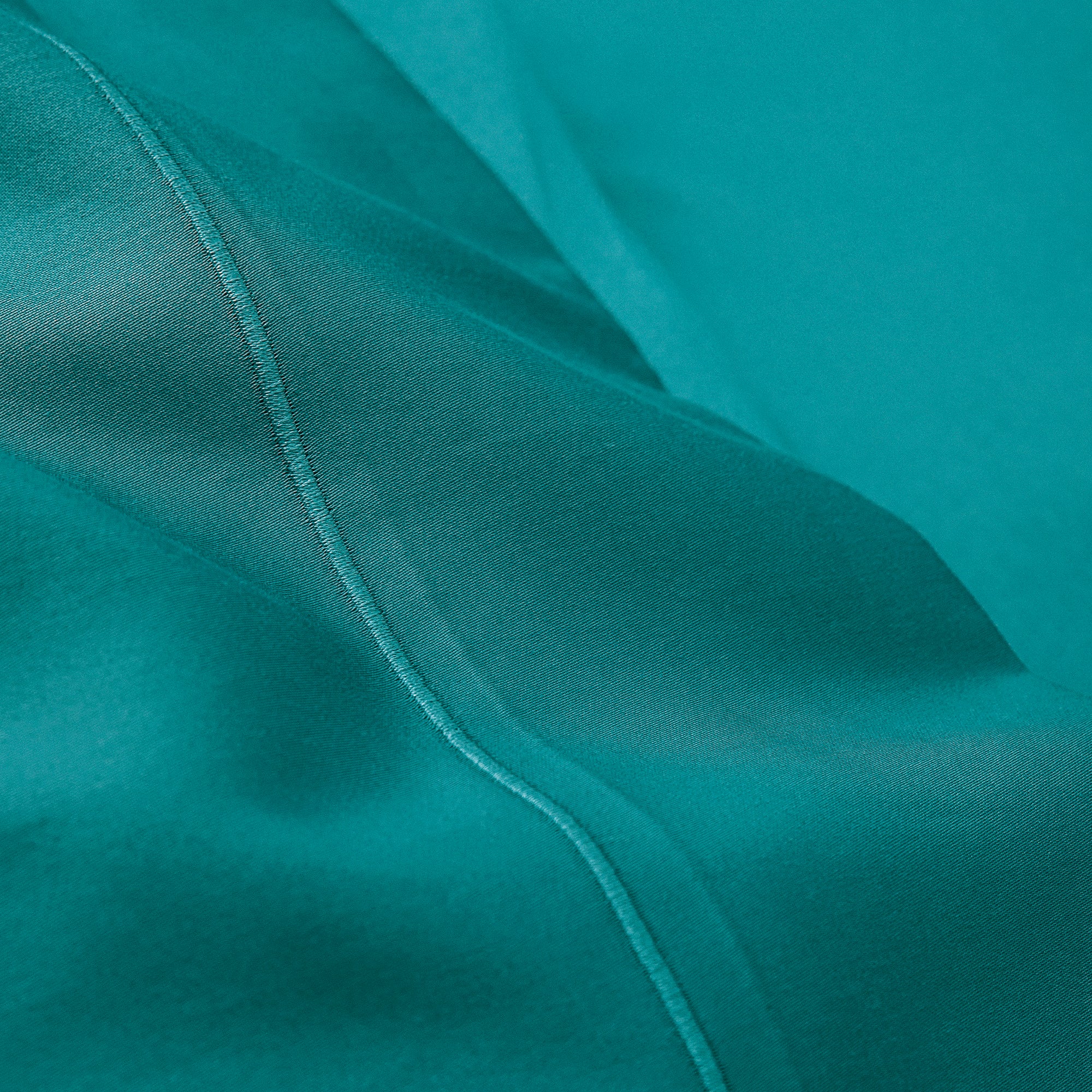 Drap Plat Percale 180 x 290 cm Pur Coton Peigné Longues Fibres 80 Fils/cm² Paon