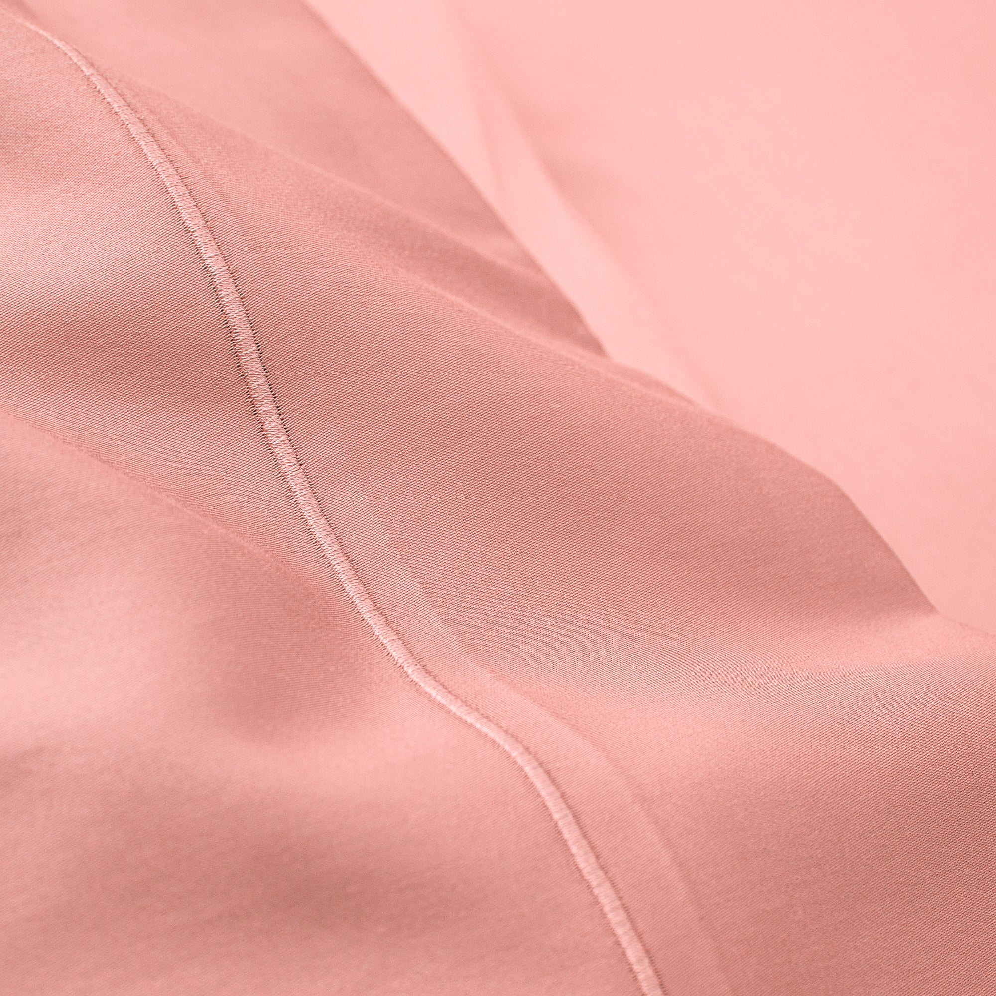 Drap Plat Percale 180 x 290 cm Pur Coton Peigné Longues Fibres 80 Fils/cm² Rose Poudré