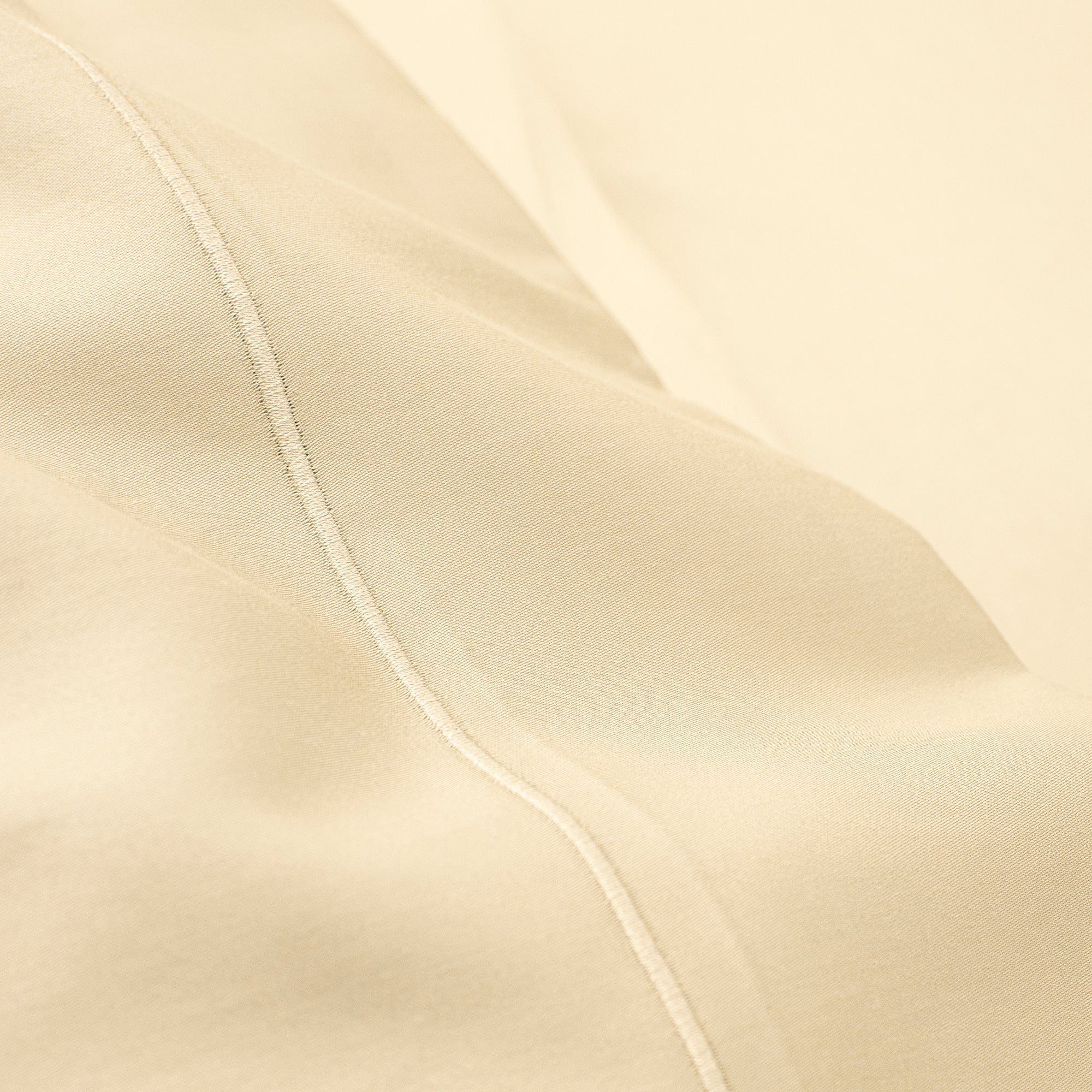 Drap Plat Percale 240 x 300 cm Pur Coton Peigné Longues Fibres 80 Fils/cm² Ivoire