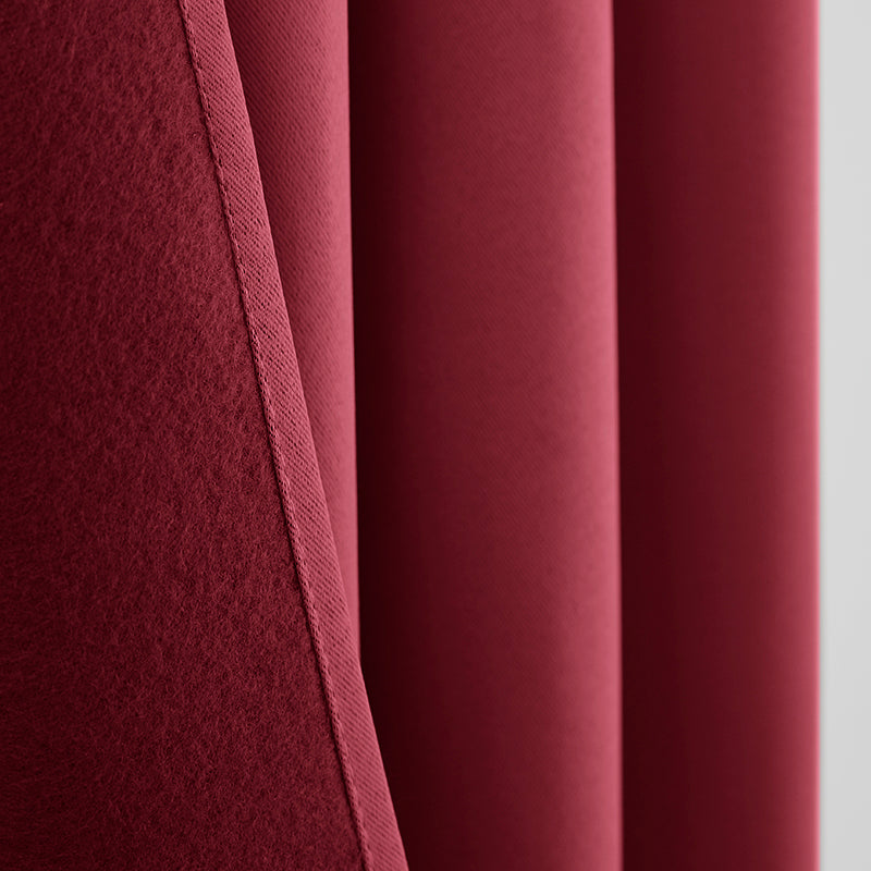 Rideau occultant thermique 140 x 260 cm Bordeaux