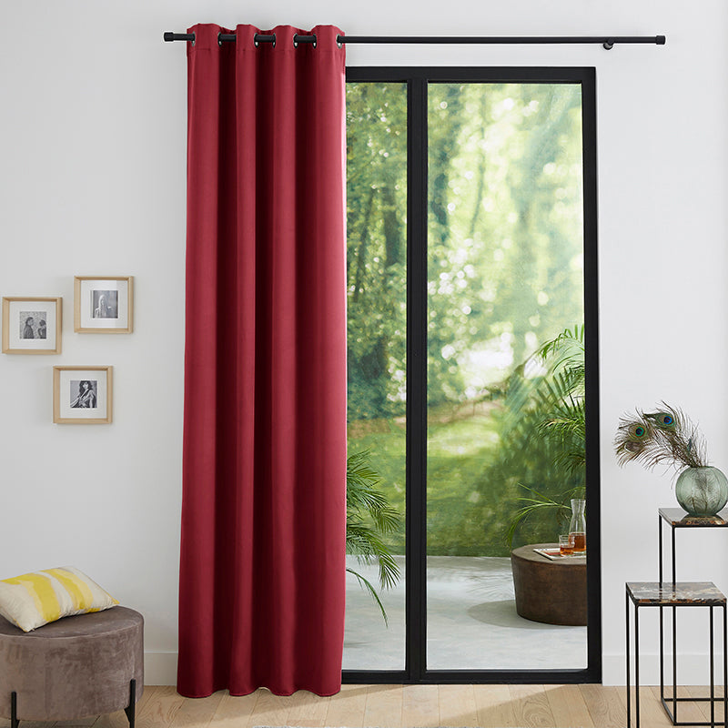 Rideau occultant thermique 140 x 260 cm Bordeaux