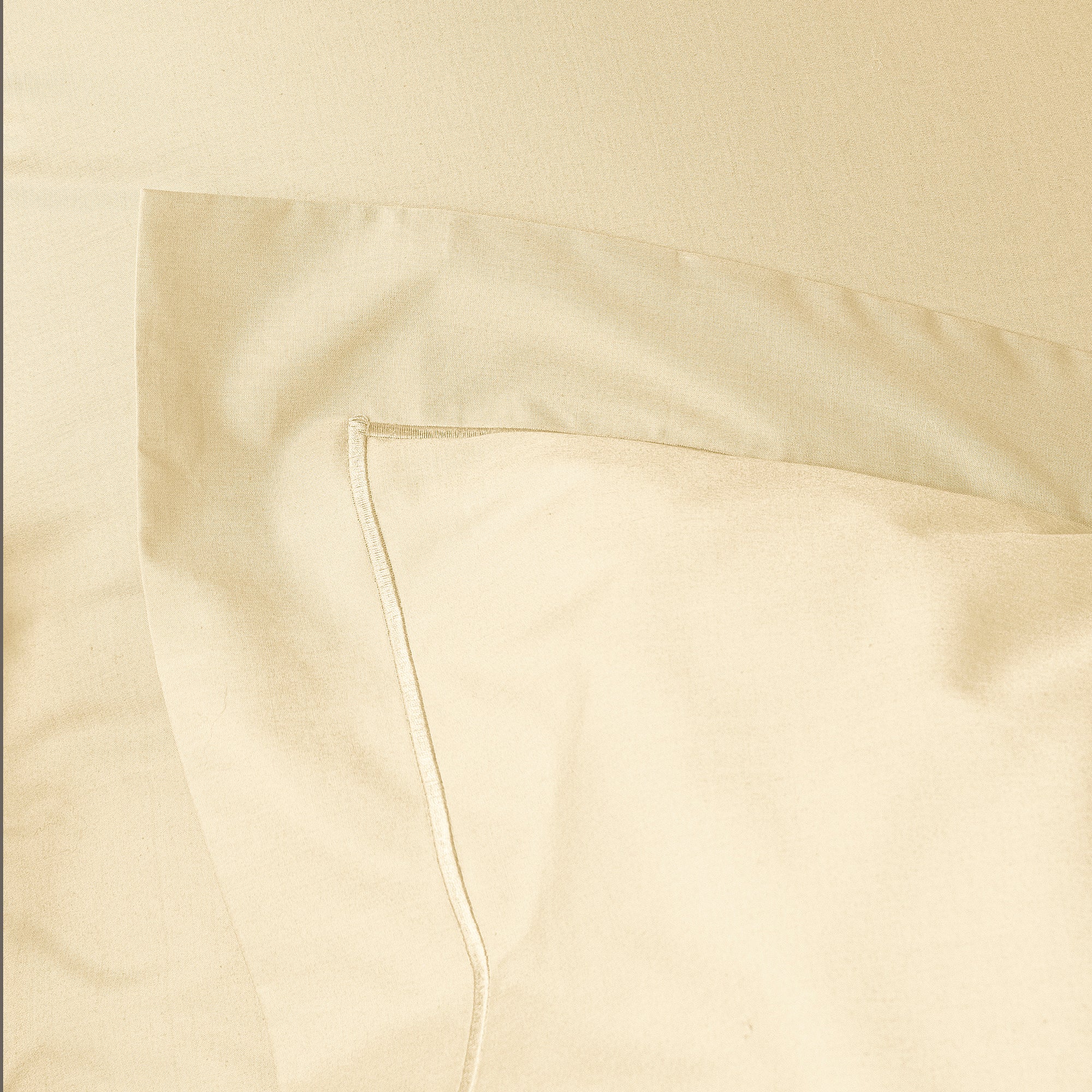 Taie d'oreiller Percale 50 x 70 cm Pur Coton Peigné Longues Fibres 80 Fils/cm² Ivoire