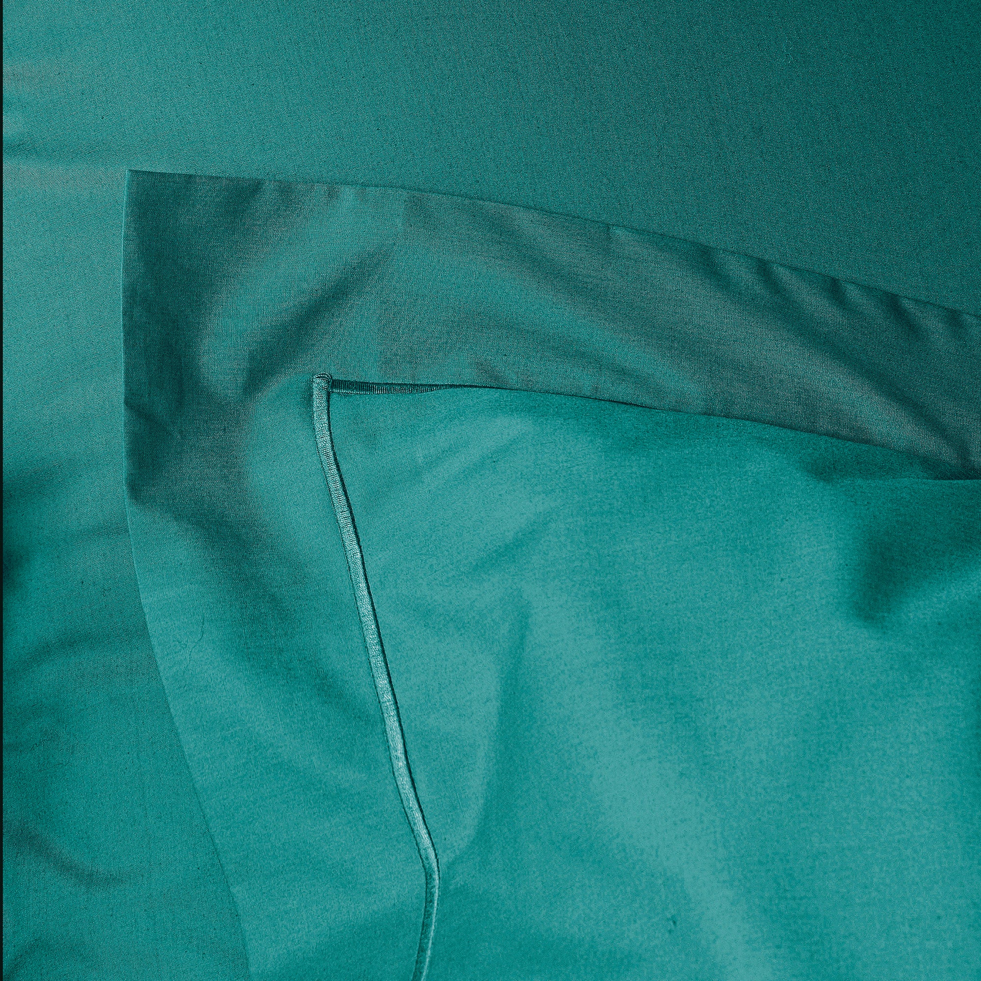 Taie d'oreiller Percale 65 x 65 cm Pur Coton Peigné Longues Fibres 80 Fils/cm² Paon