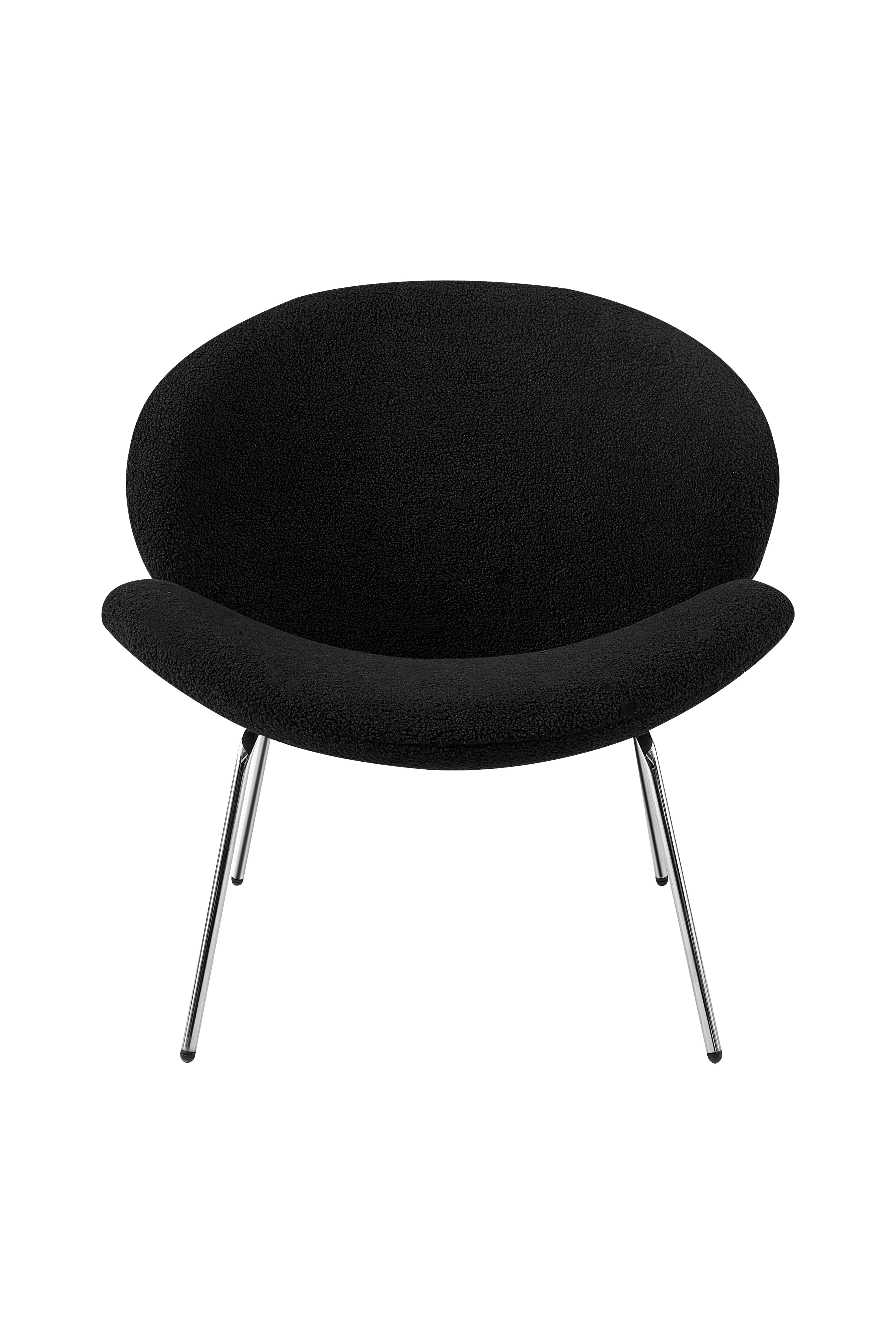 Lot de 2 chaises noir et argent - Jaden