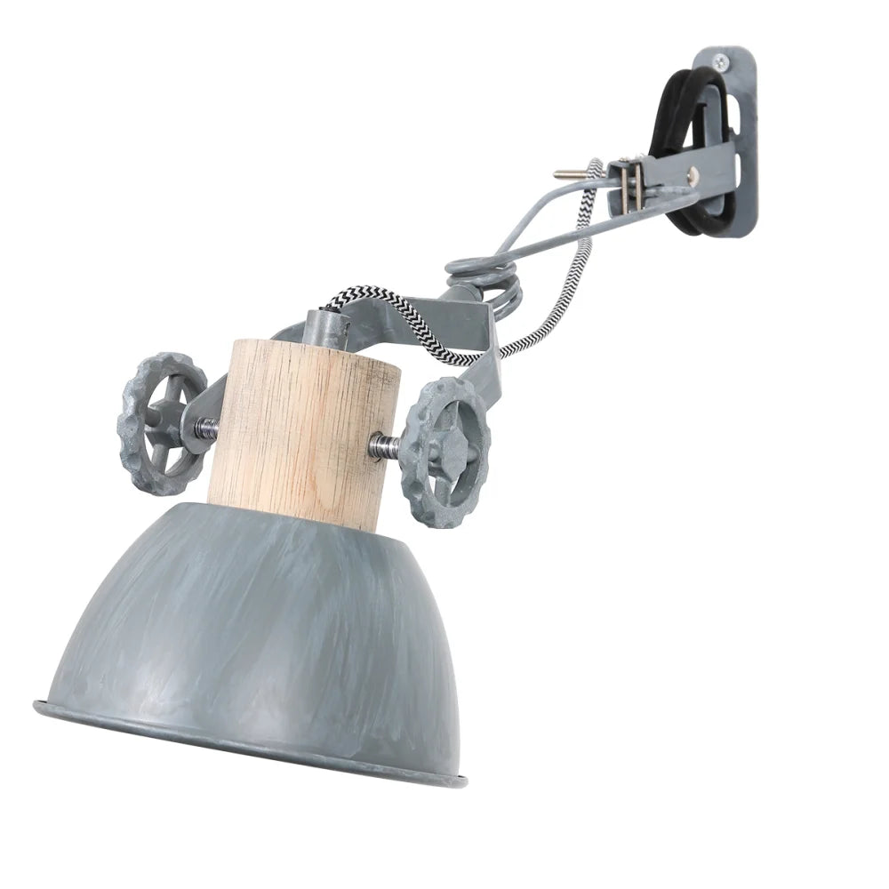 Lampe spot pince grise - Gearwood