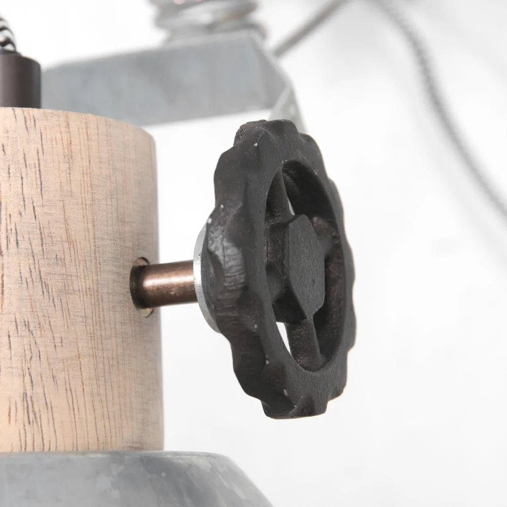 Lampe spot pince nickel mat - Gearwood