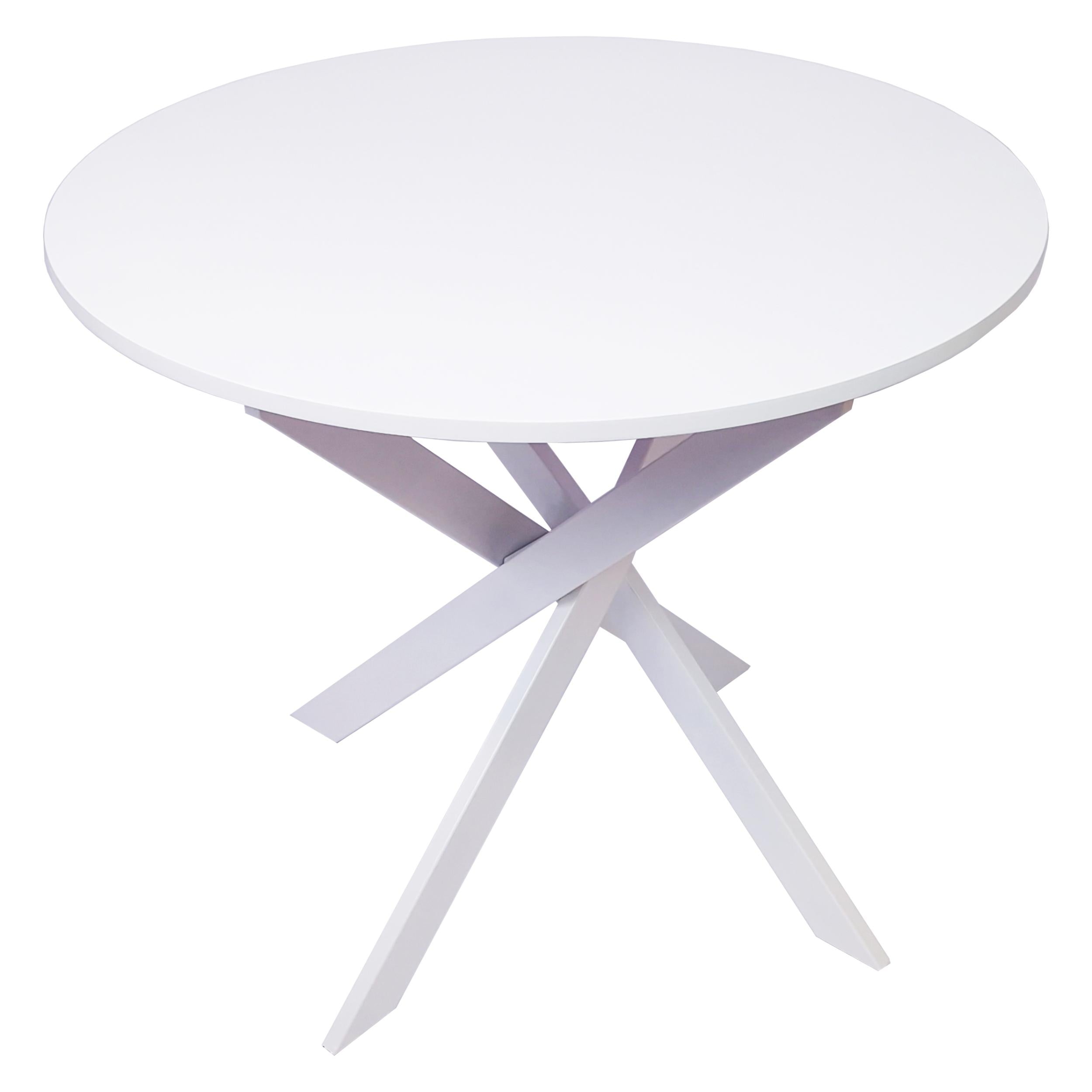 Table à manger ronde fixe ZEN Blanche