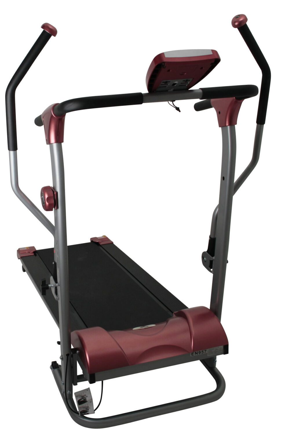 Tapis de marche magnétique pliable avec bras 2 en 1