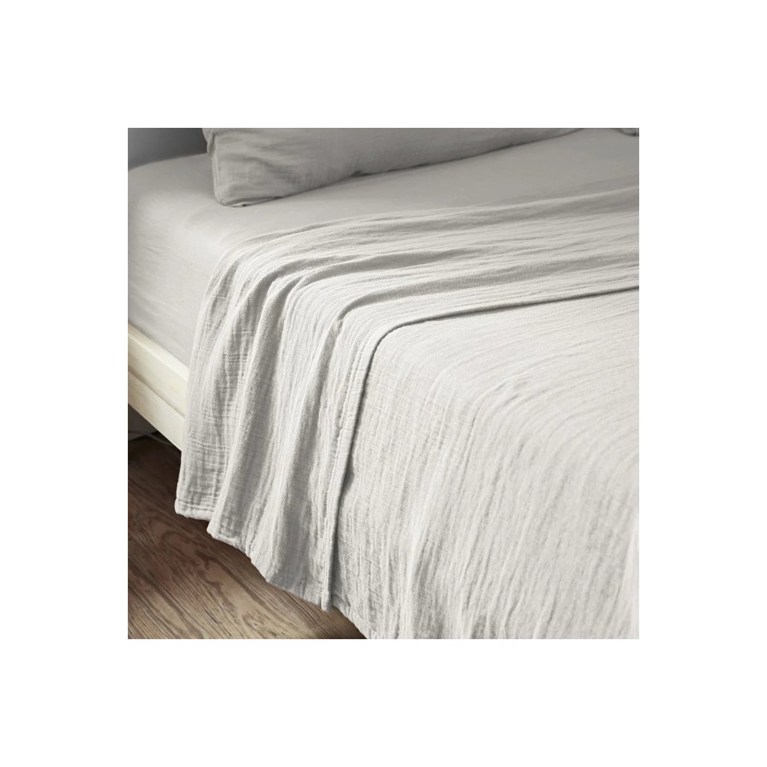 Drap plat Gaze de coton Nuage