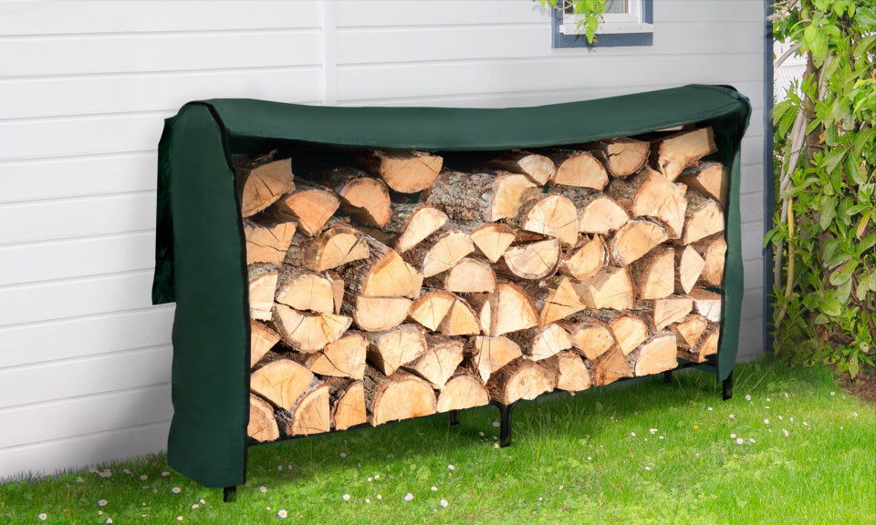 Housse pour serre-bûches grande capacité 200cm