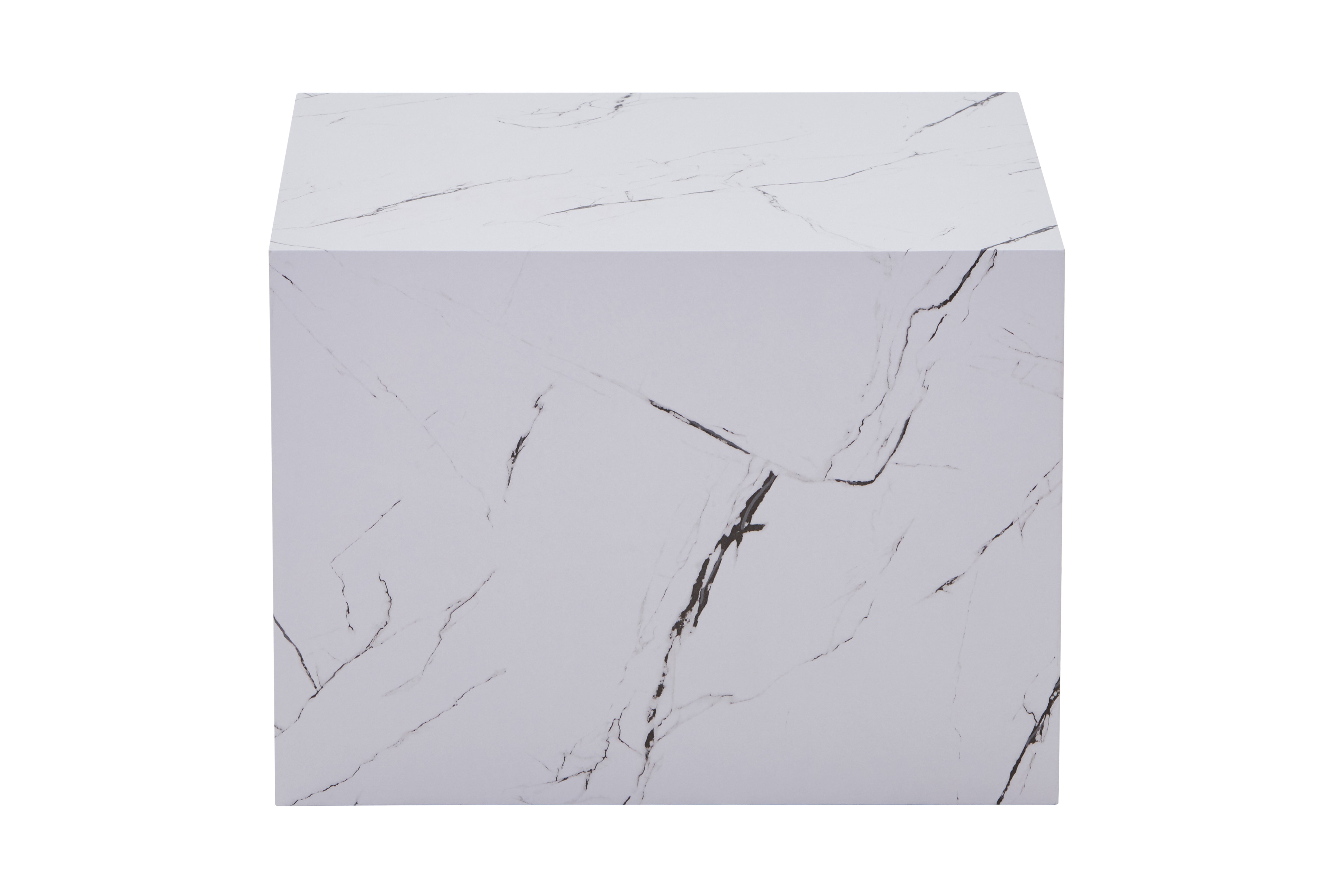 Table d'appoint blanc - Cuboid
