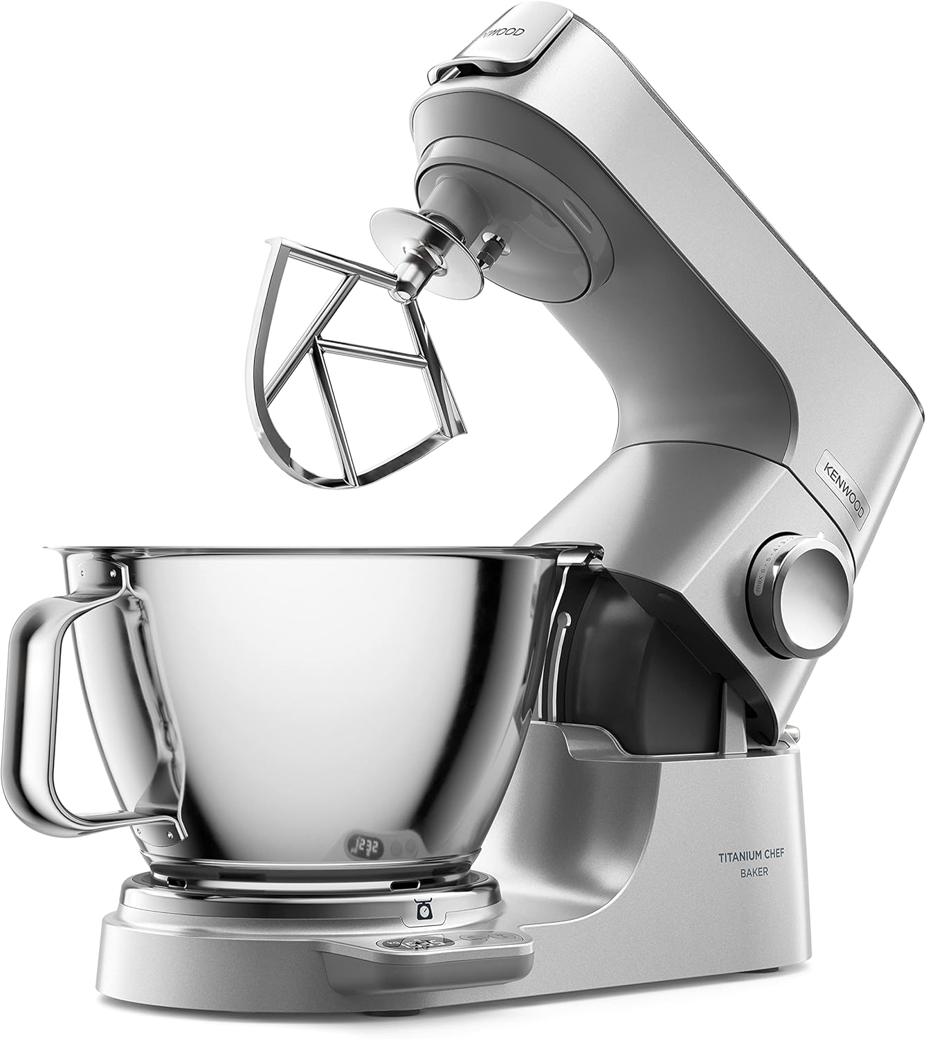 Robot pâtissier Titanium Chef baker - argenté - 3.5 et 5 L avec poignet - 1200 W