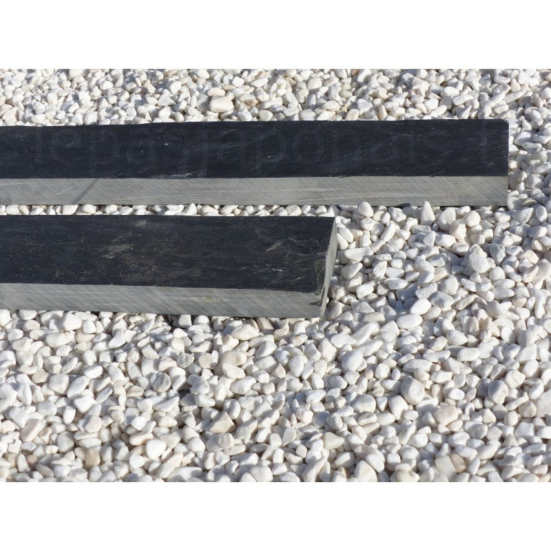 Pack de bordures en ardoise - 100 x 10 cm - noir