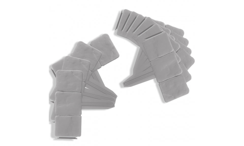 Bordurettes pour parterre imitation pierre - Lot de 20
