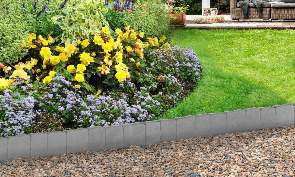 Bordurettes pour parterre imitation pierre - Lot de 20