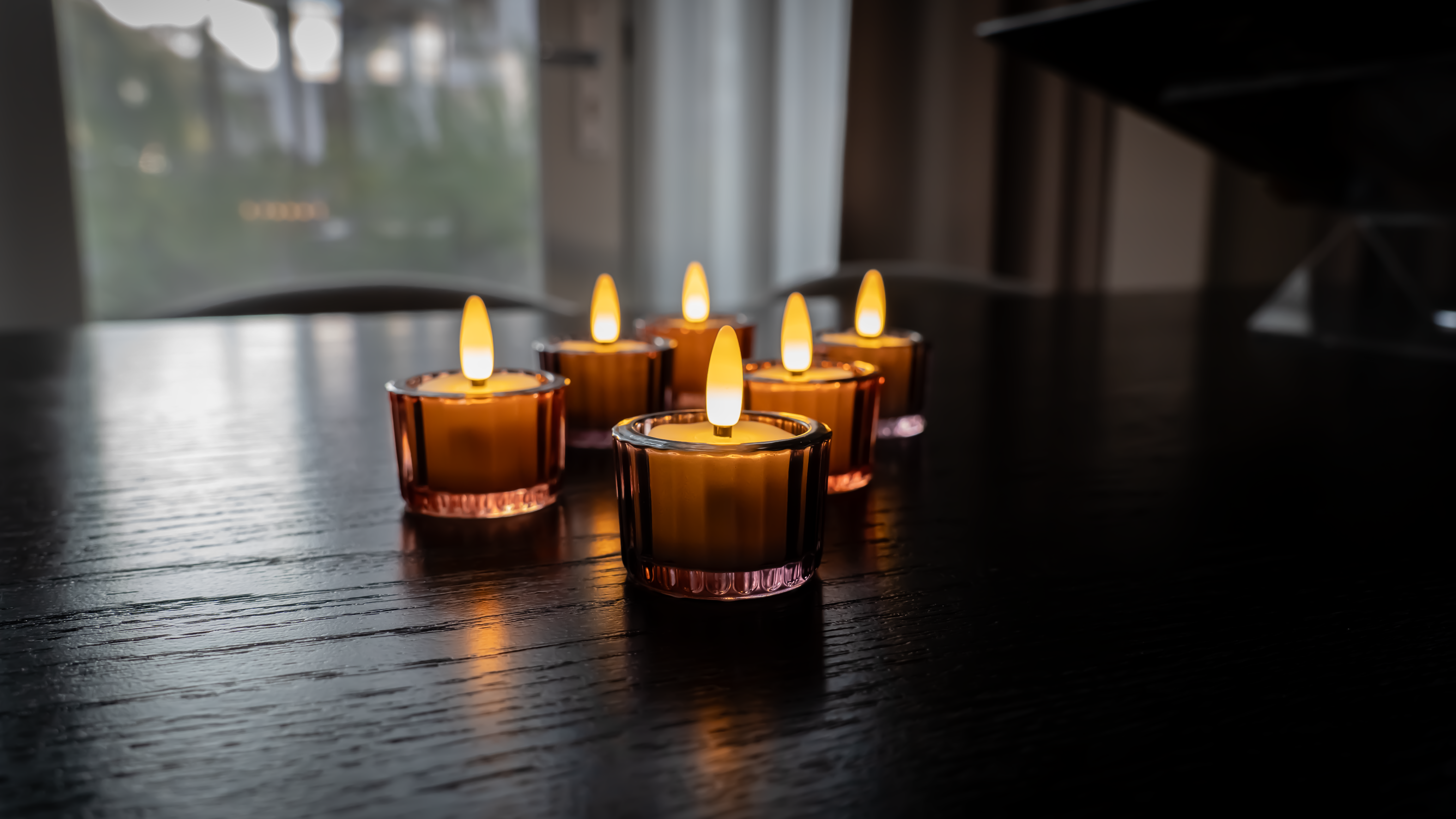 Lot de 6 Bougies chauffe-plat chauffe-plat rechargeables - Bougies LED avec flamme mobile - Télécommande incluse