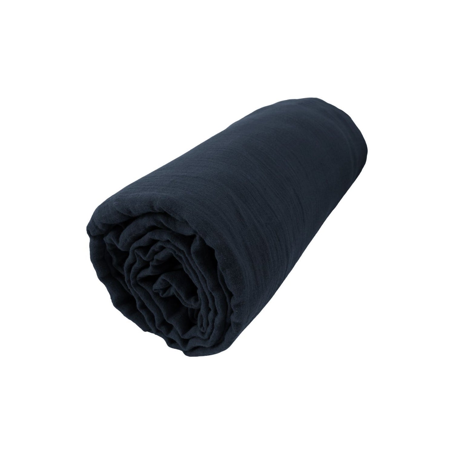 Drap housse en Gaze de coton Minuit