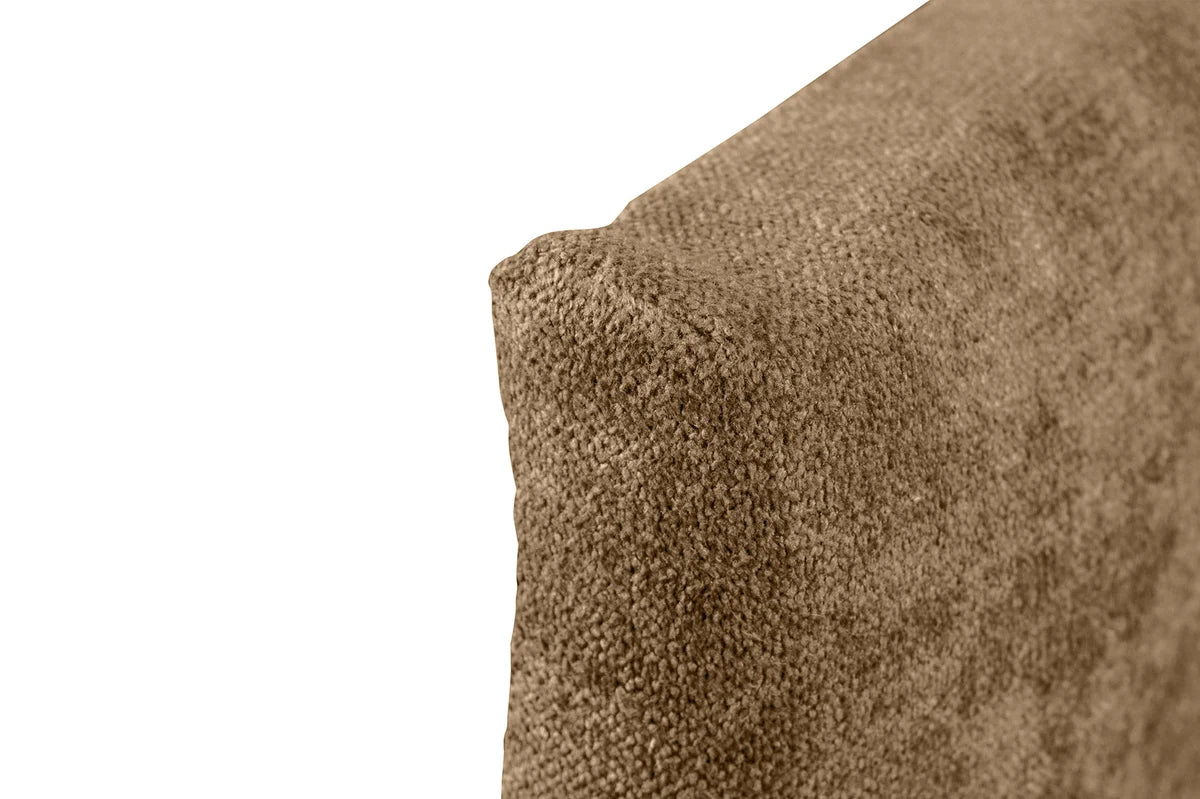 Tête de lit en tissu Cala - Brune