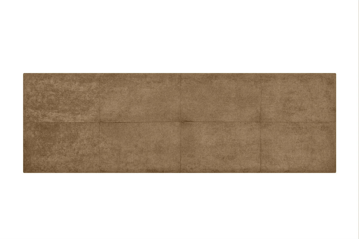 Tête de lit en tissu Cala - Brune
