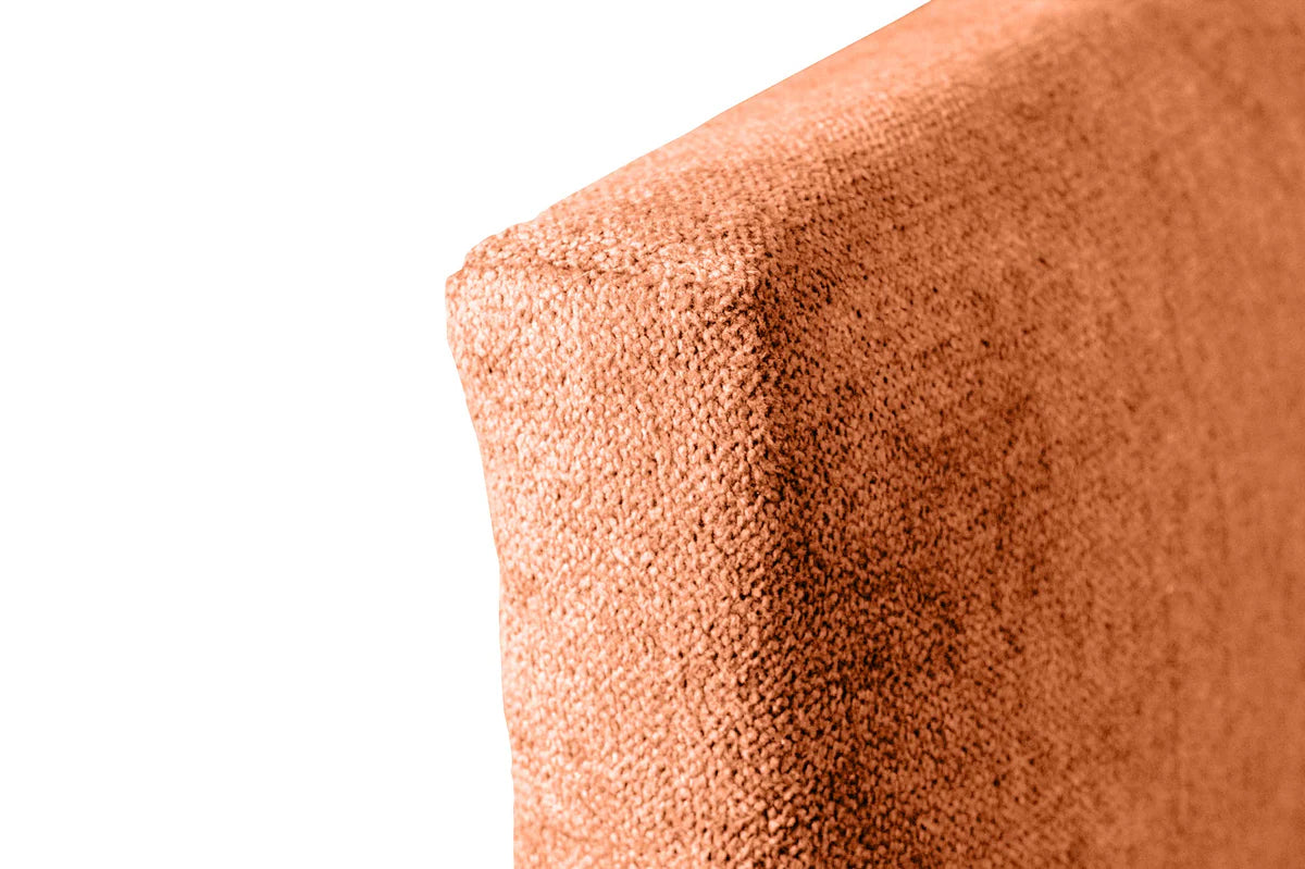Tête de lit gigogne en tissu Dalia - Orange