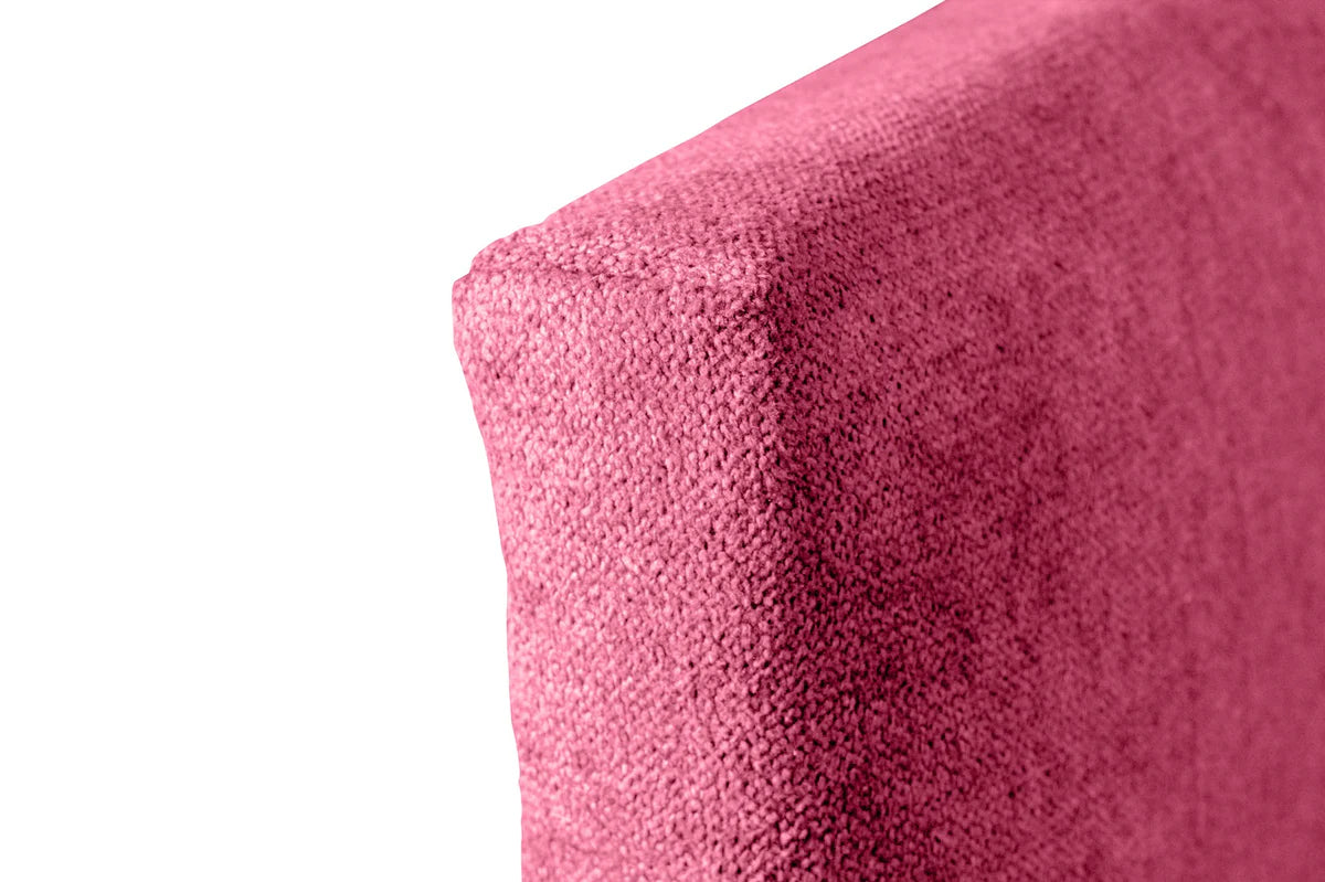 Tête de lit gigogne en tissu Dalia - Rose