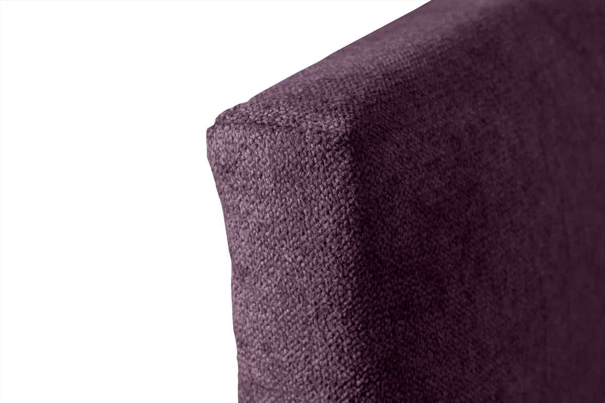 Tête de lit gigogne en tissu Dalia - Violet
