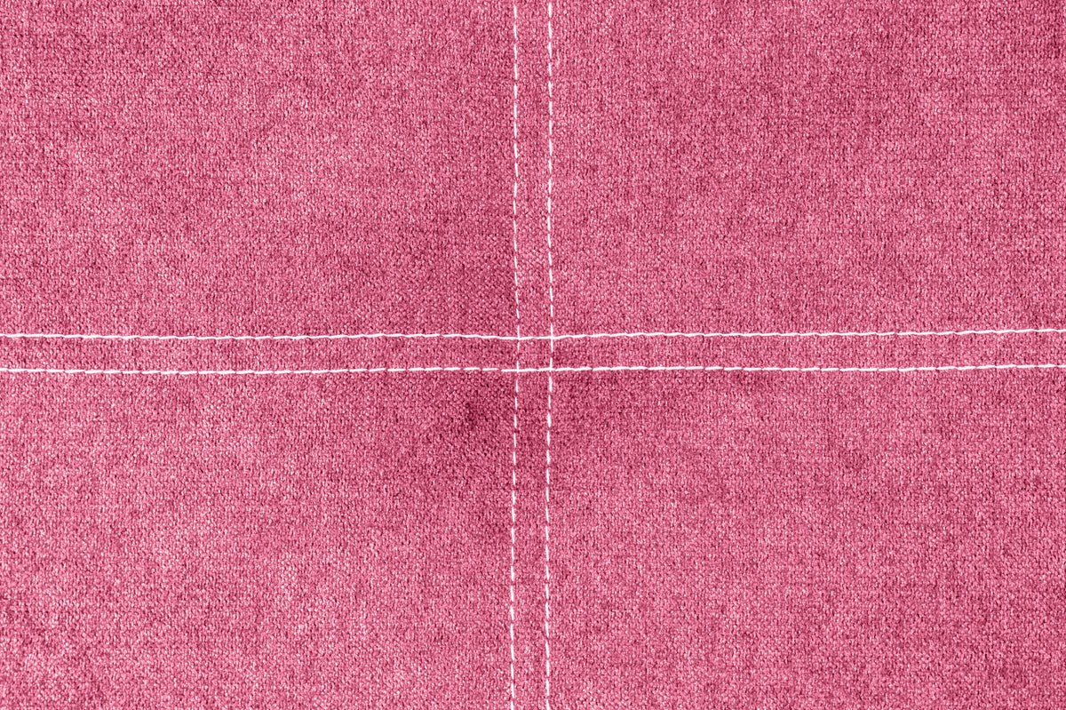 Tête de lit gigogne en tissu Dalia - Rose