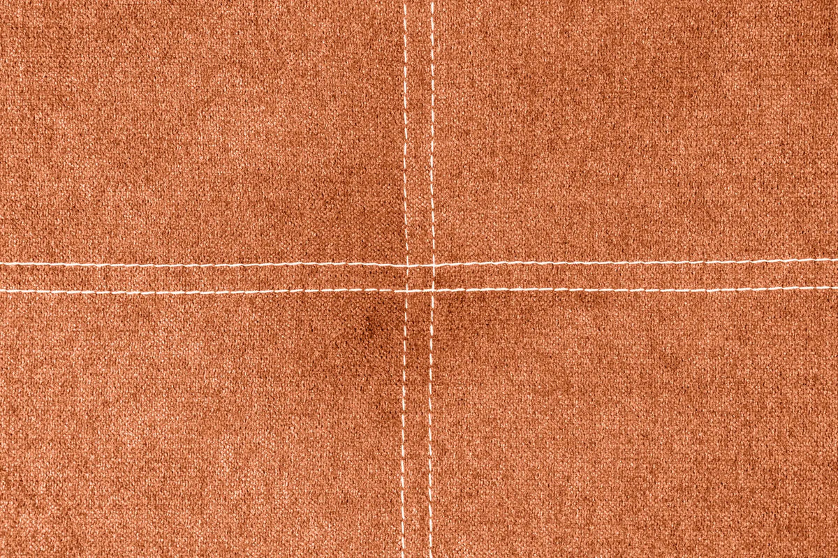 Tête de lit gigogne en tissu Dalia - Orange