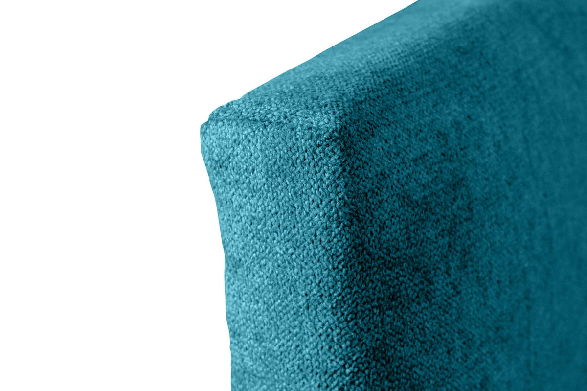 Tête de lit gigogne en tissu Dalia - Turquoise