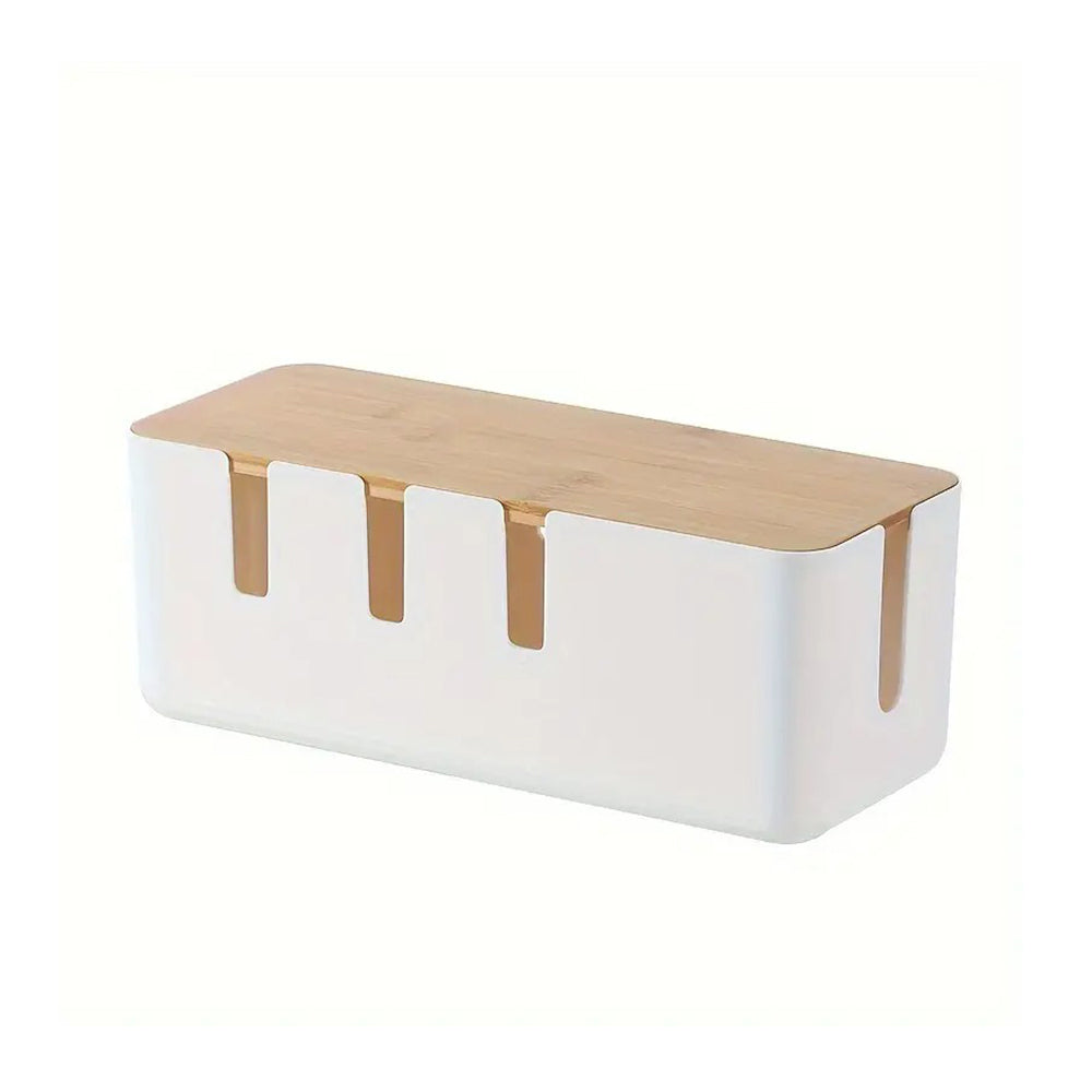 Grande Boîte de Rangement Cache-Câbles pour Chargeurs et Multiprises